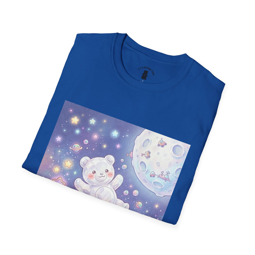 Float Me To The Moon, Crytal White Gooey Gummy Bear — Pastel Graphic T-Shirt