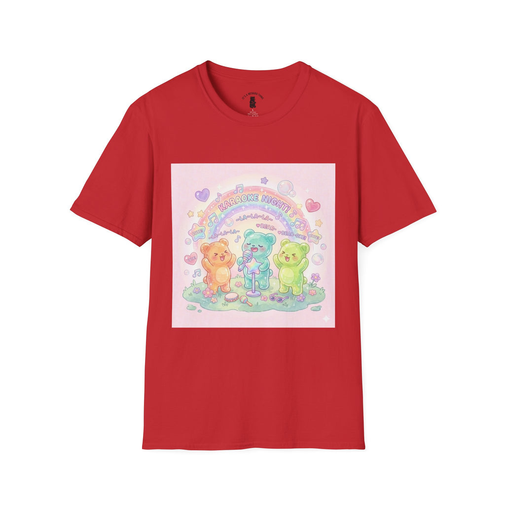 Karaoke Time! Gooey Gummy Bear Friends — Kawaii Graphic T-shirt