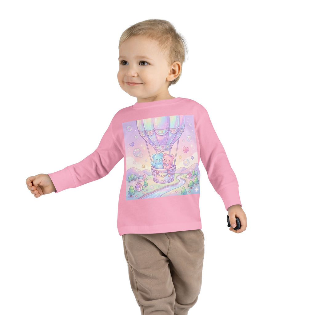Hot Air Balloon Adventure, Oozy Bear Gummy Friends- Graphic Long Sleeve Shirt