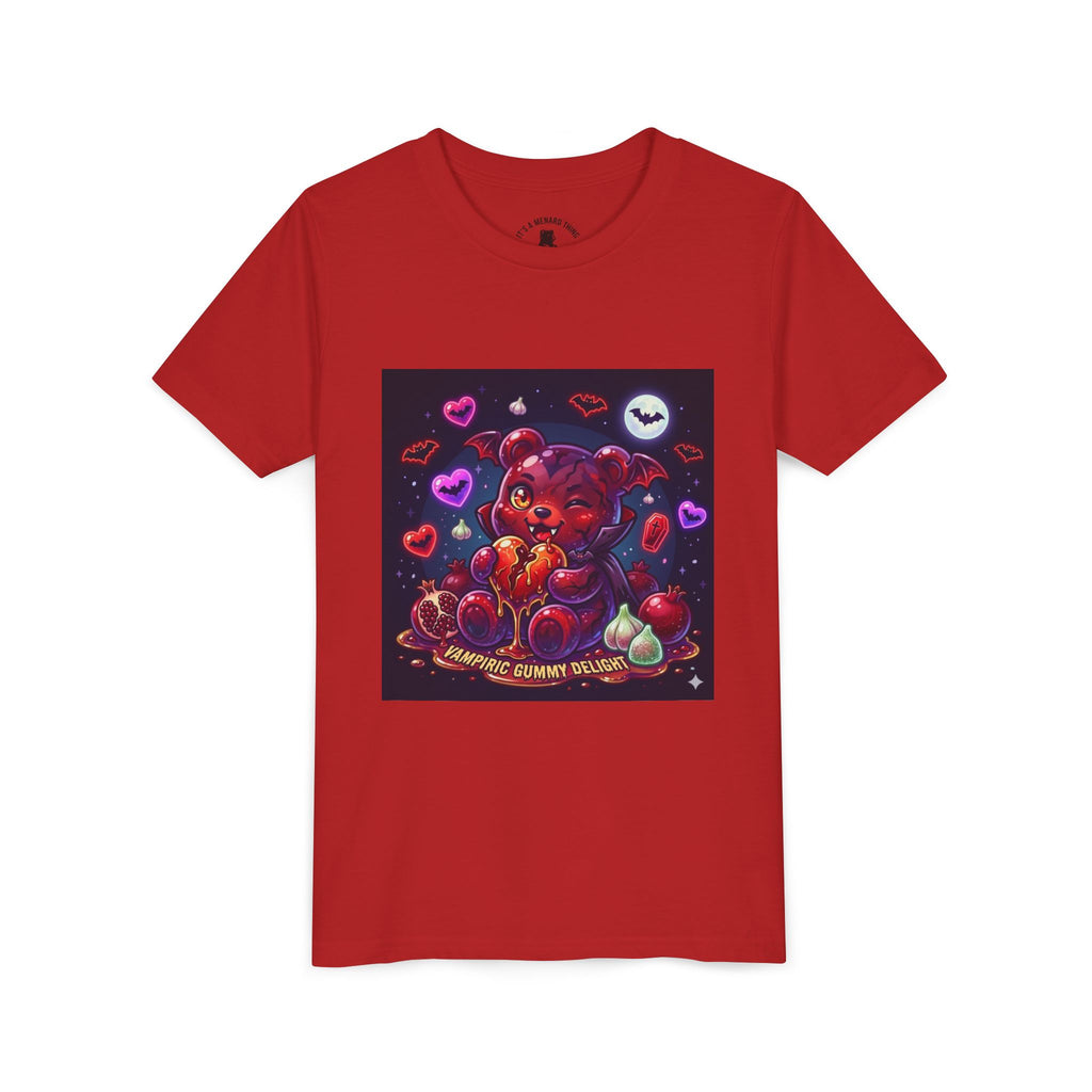 Halloween Vampire Gooey Gummy Bear - Cute Goth Heart Graphic Shirt