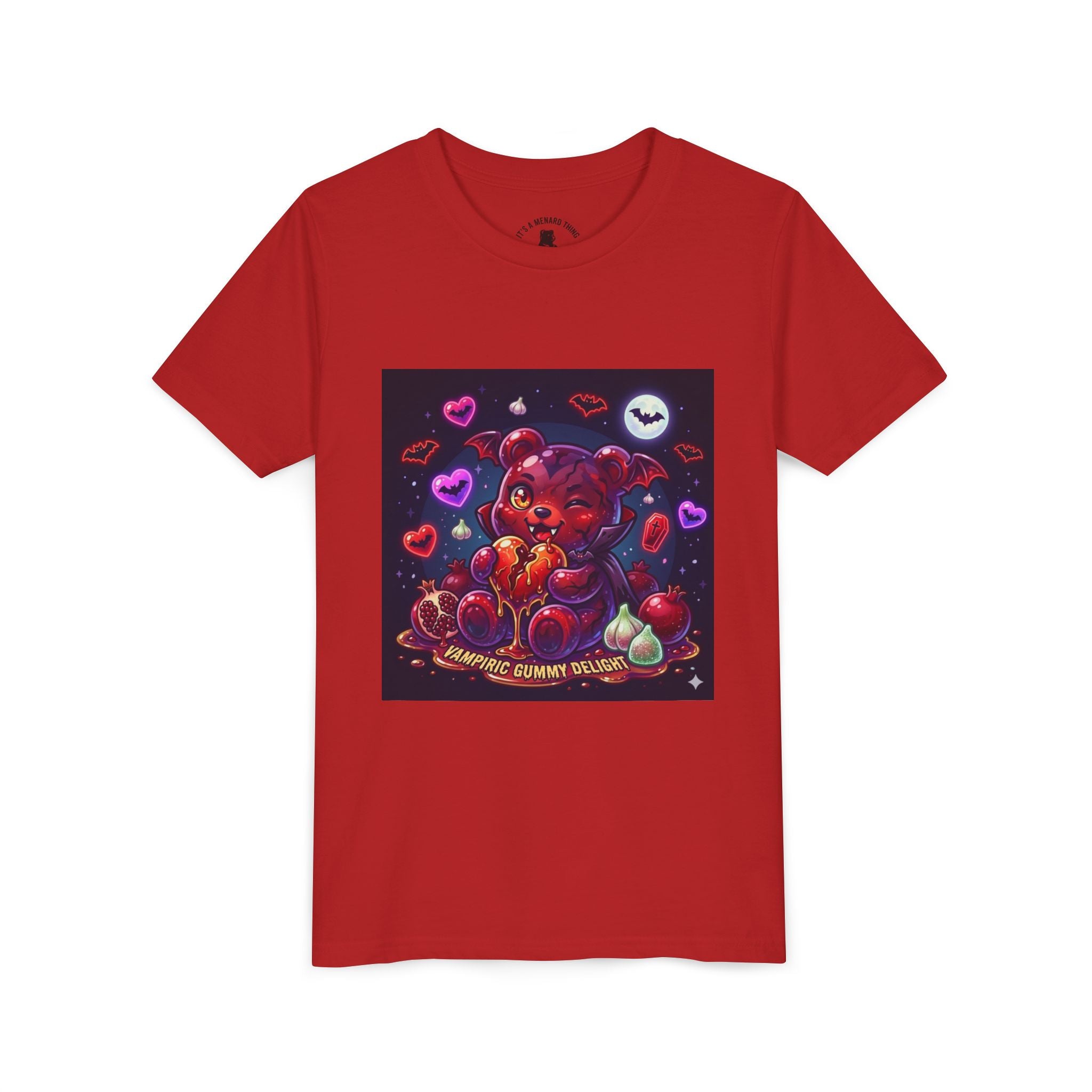 Halloween Vampire Gooey Gummy Bear - Cute Goth Heart Graphic Shirt