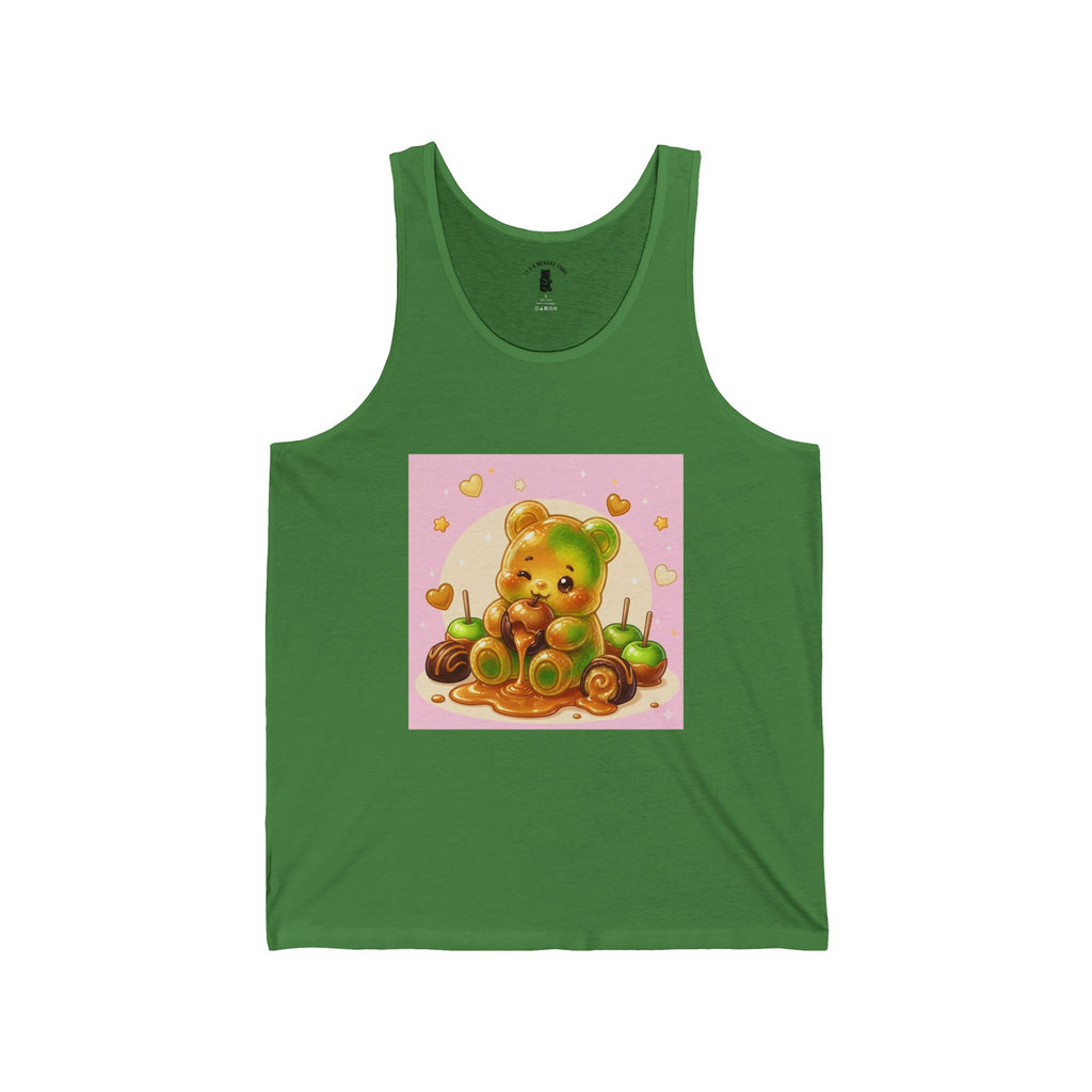 Caramel Apple, Gooey Gummy Bear Friend — Kawaii Graphic Tank top