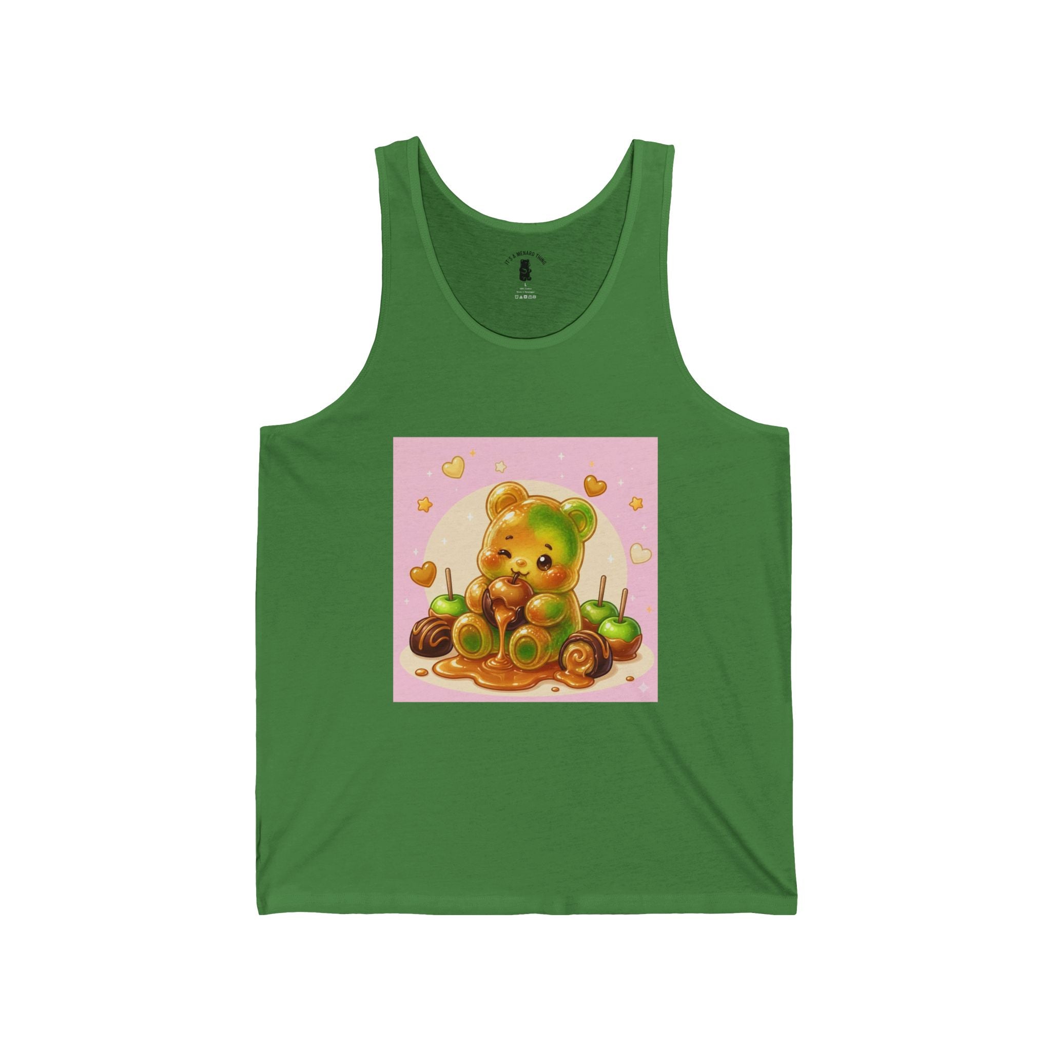 Caramel Apple, Gooey Gummy Bear Friend — Kawaii Graphic Tank top