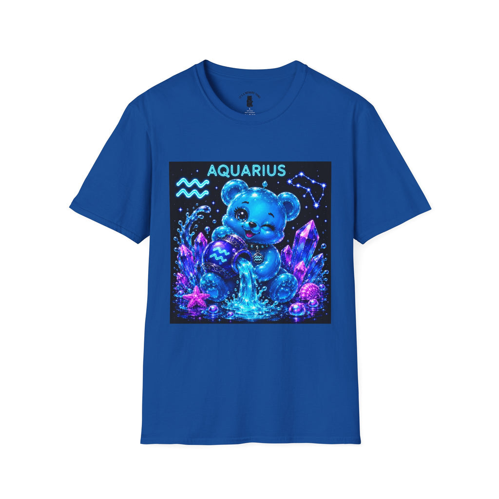 Aquarius Zodiac Astrology Oozy Bear Friend Special Addition- Graphic Shirt