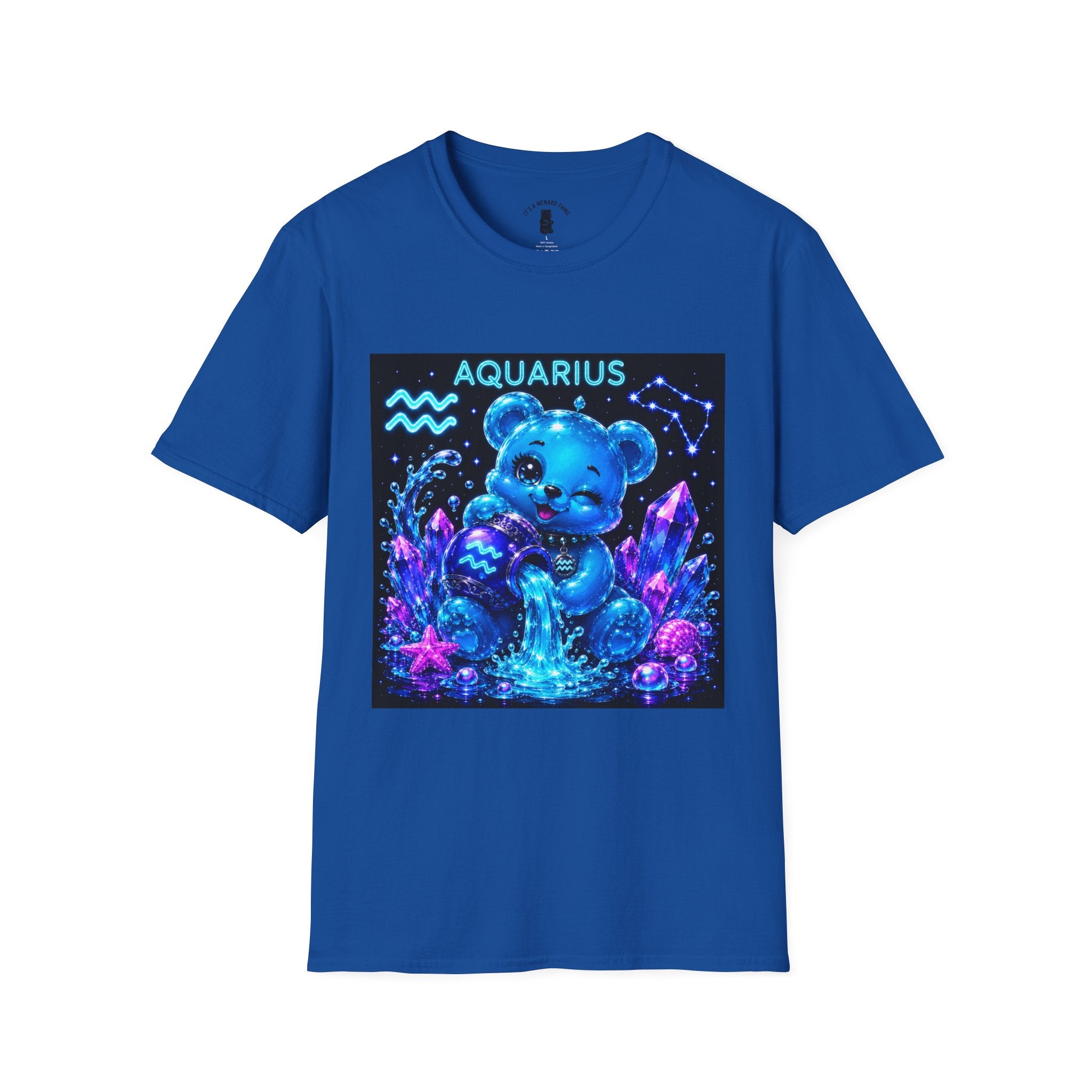 Aquarius Zodiac Astrology Oozy Bear Friend Special Addition- Graphic Shirt
