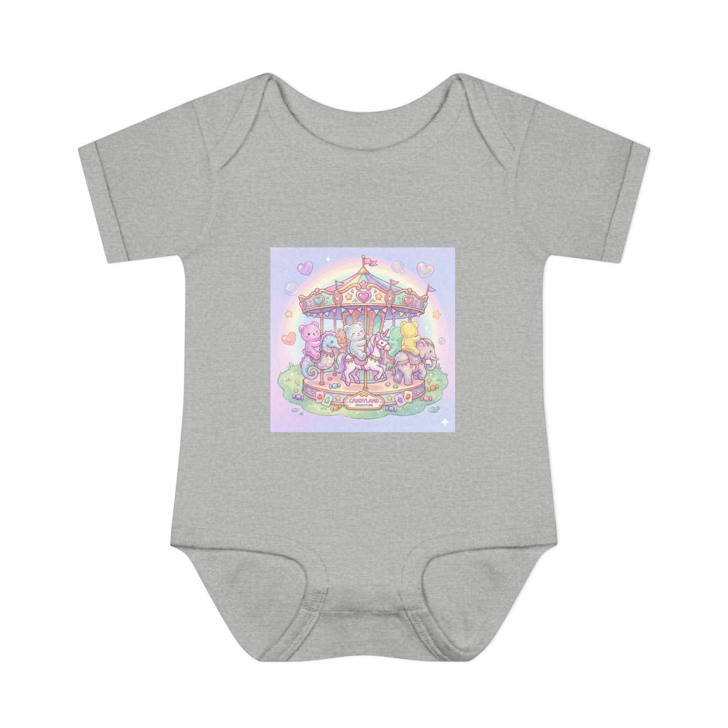 Gooey Gummies Carousel: Pastel Baby Bodysuit