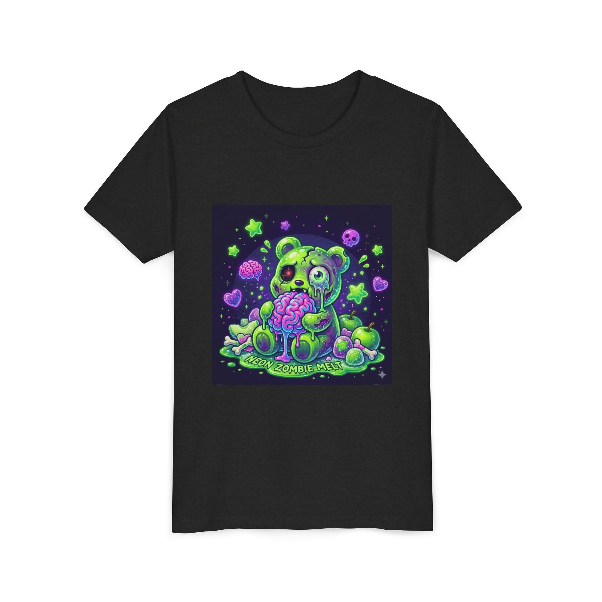 Neon Zombie Gooey Gummy Bear Graphic Tee