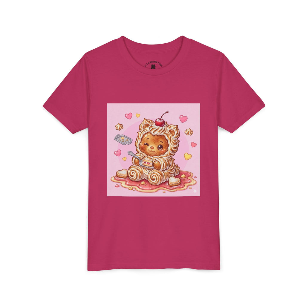 Kawaii Baked Alaska Dessert Gooey Gummy Bear- Kids Tee