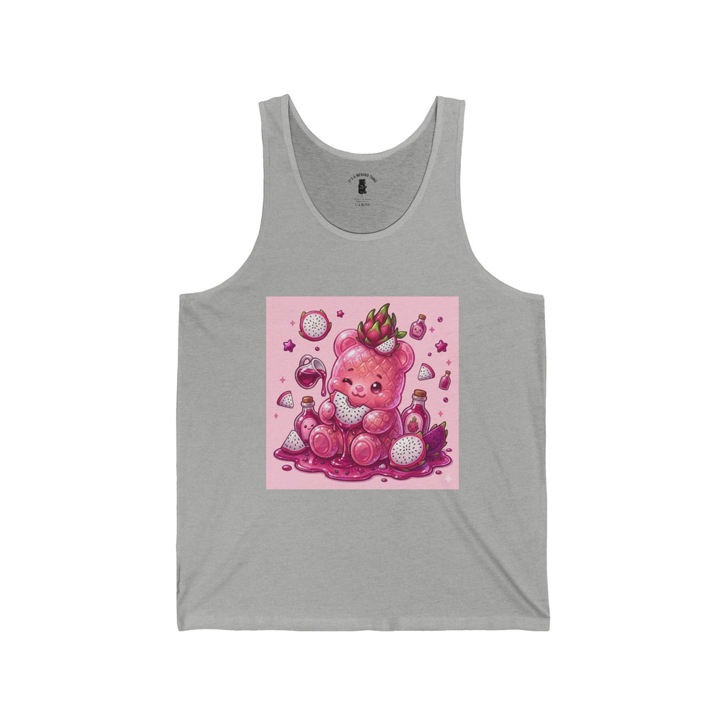 Exotic Dragon Fruit Gooey Gummy Bear Friend— Cute Graphic Tank Top