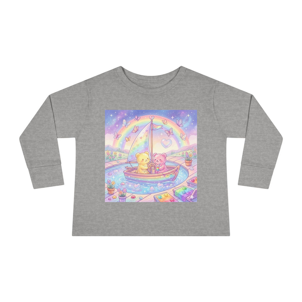 Sail Boating Time, Oozy Bear Dou Friends- Graphic Long Sleeve Shirt