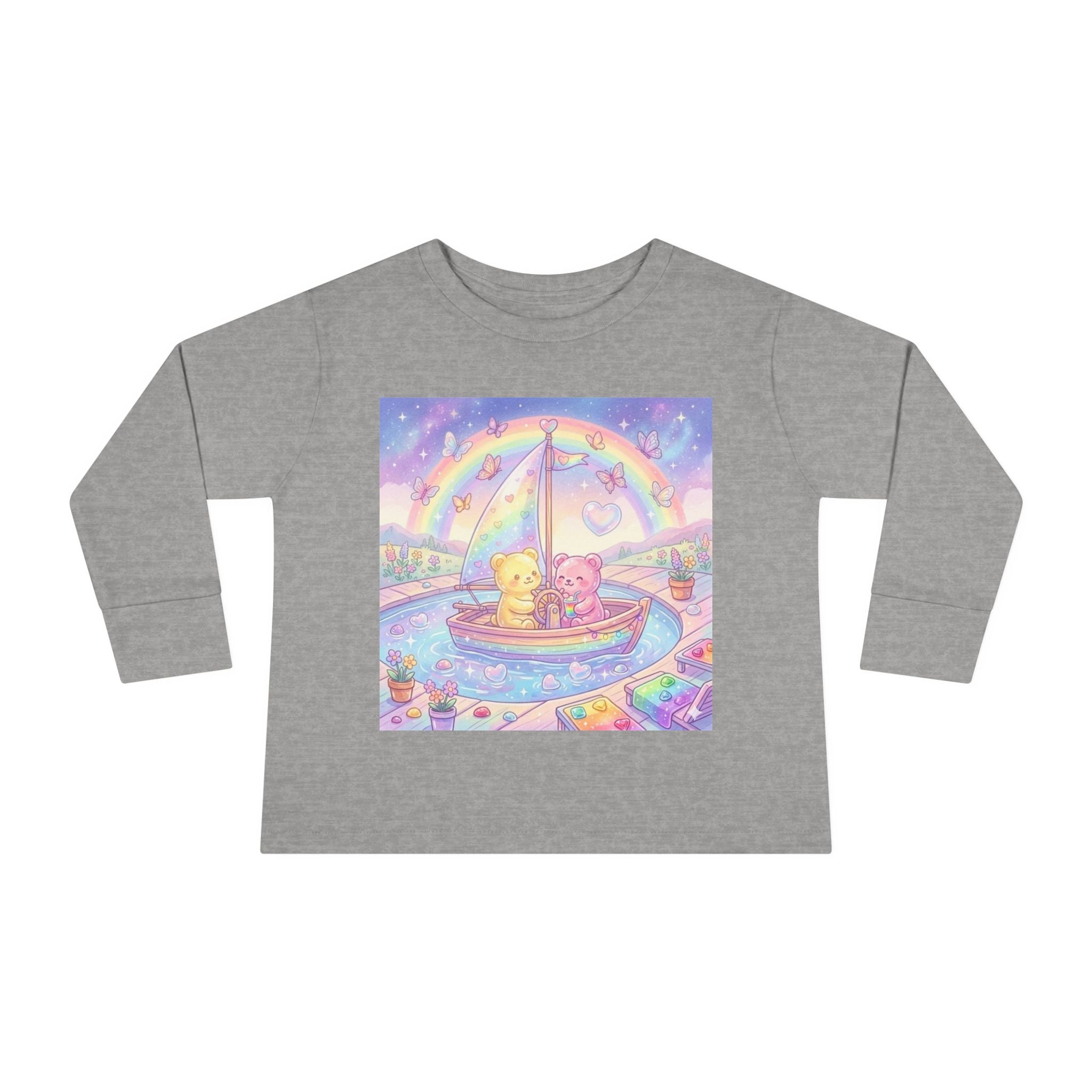 Sail Boating Time, Oozy Bear Dou Friends- Graphic Long Sleeve Shirt
