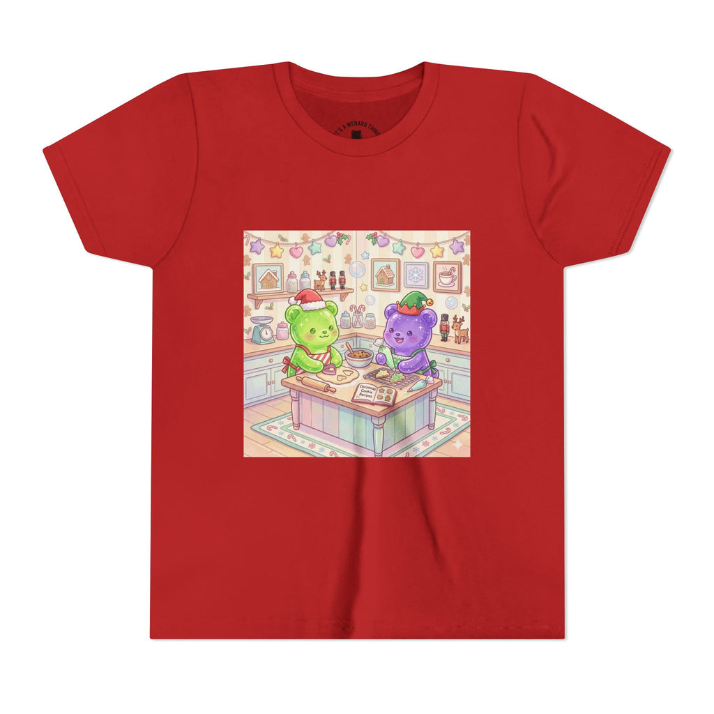 Gooey Gummies making Holiday Cookies T‑Shirt — Cute Pastel Kitchen Baking Design