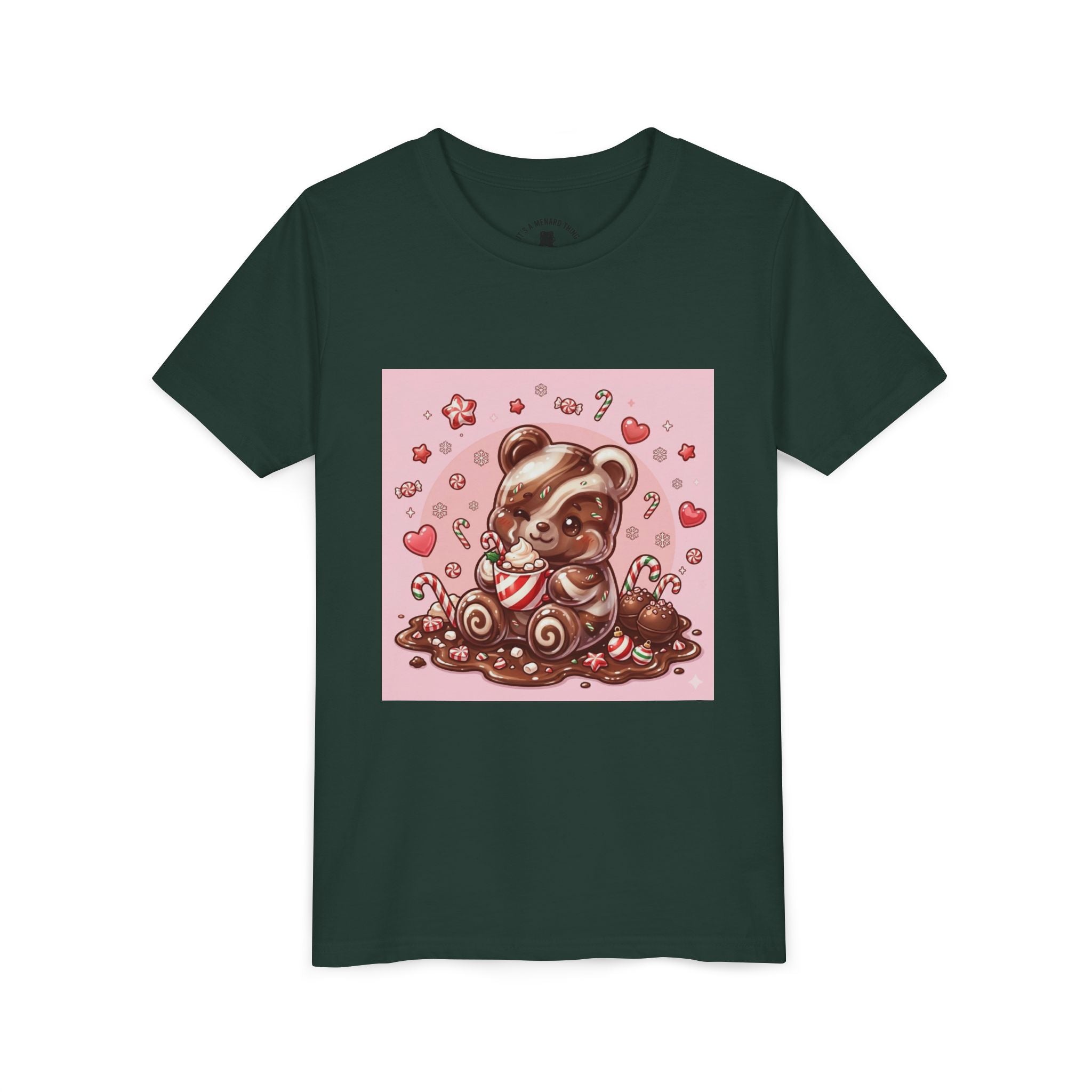 Cute Hot Chocolate Gooey Gummy Bear Holiday Kids Shirt