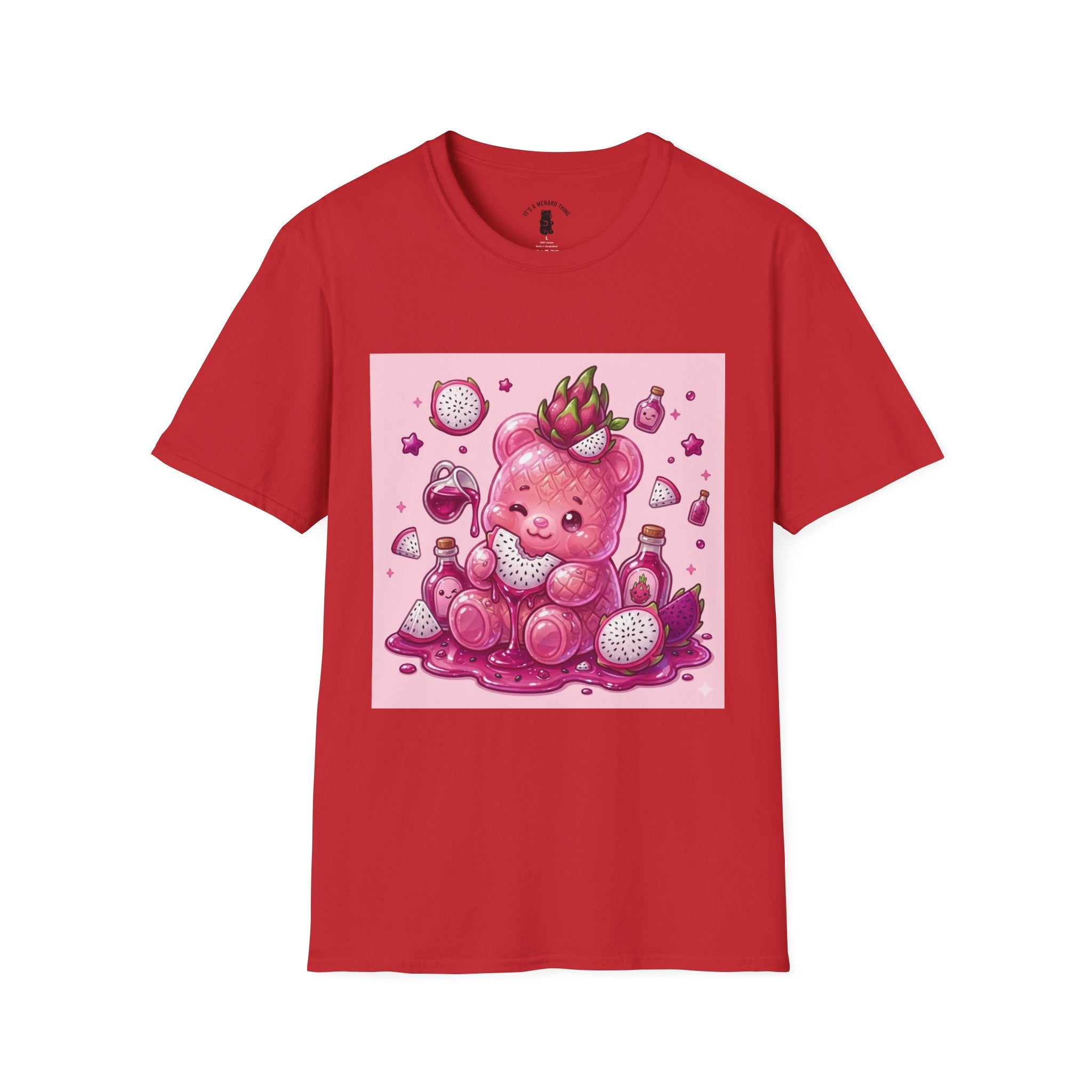 Exotic Pink Dragon Fruit Gooey Gummy Bear  — Adorable Graphic T-Shirt