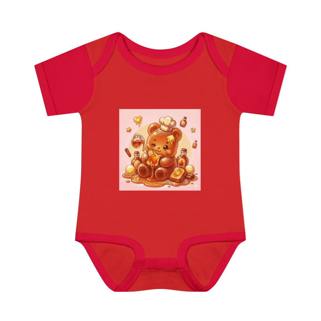 French Toast Gooey with Syrup Gummy Bear & Hearts Design