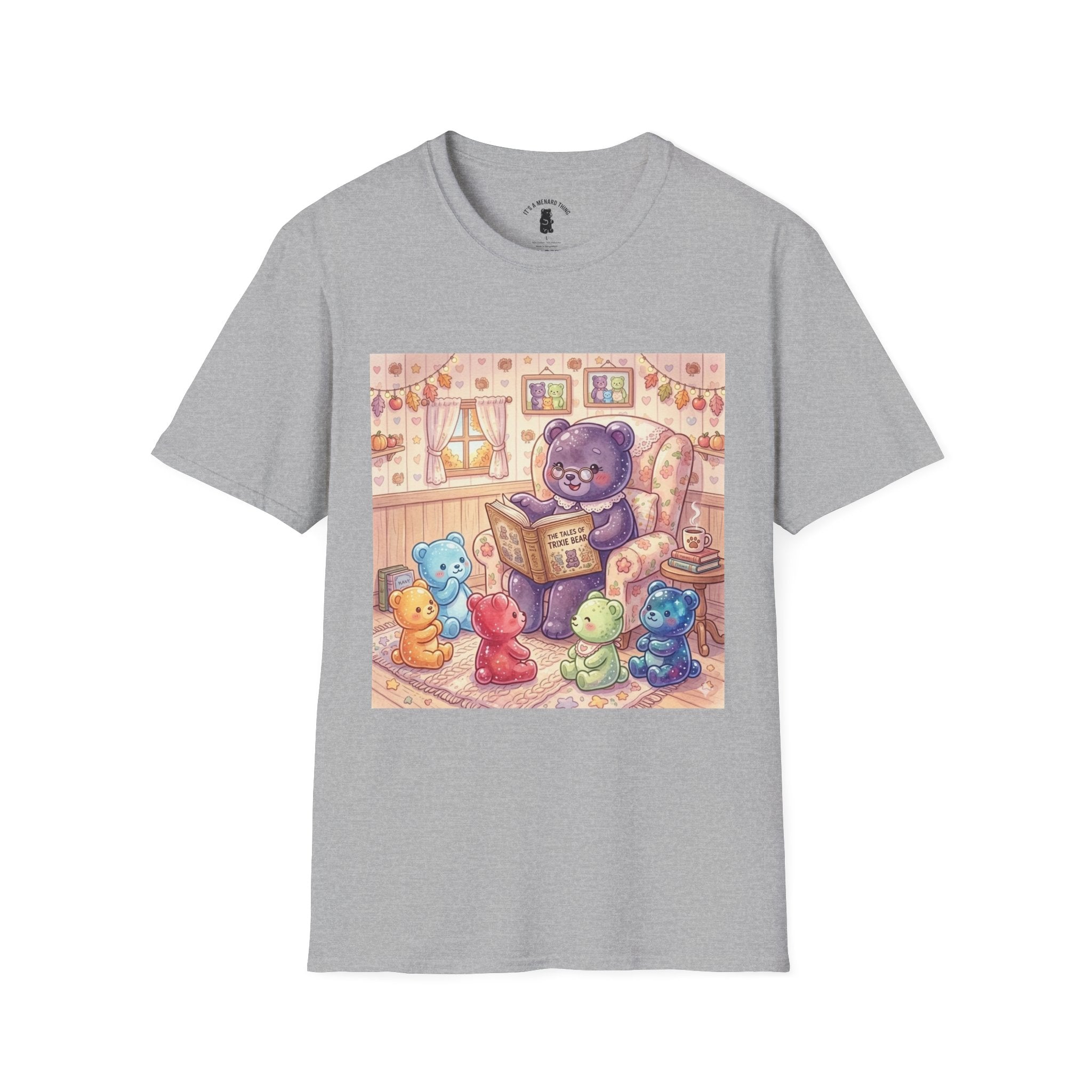 Nana Gummy Story Time, Gooey Gummy Friends- Kawaii Graphic T-Shirt