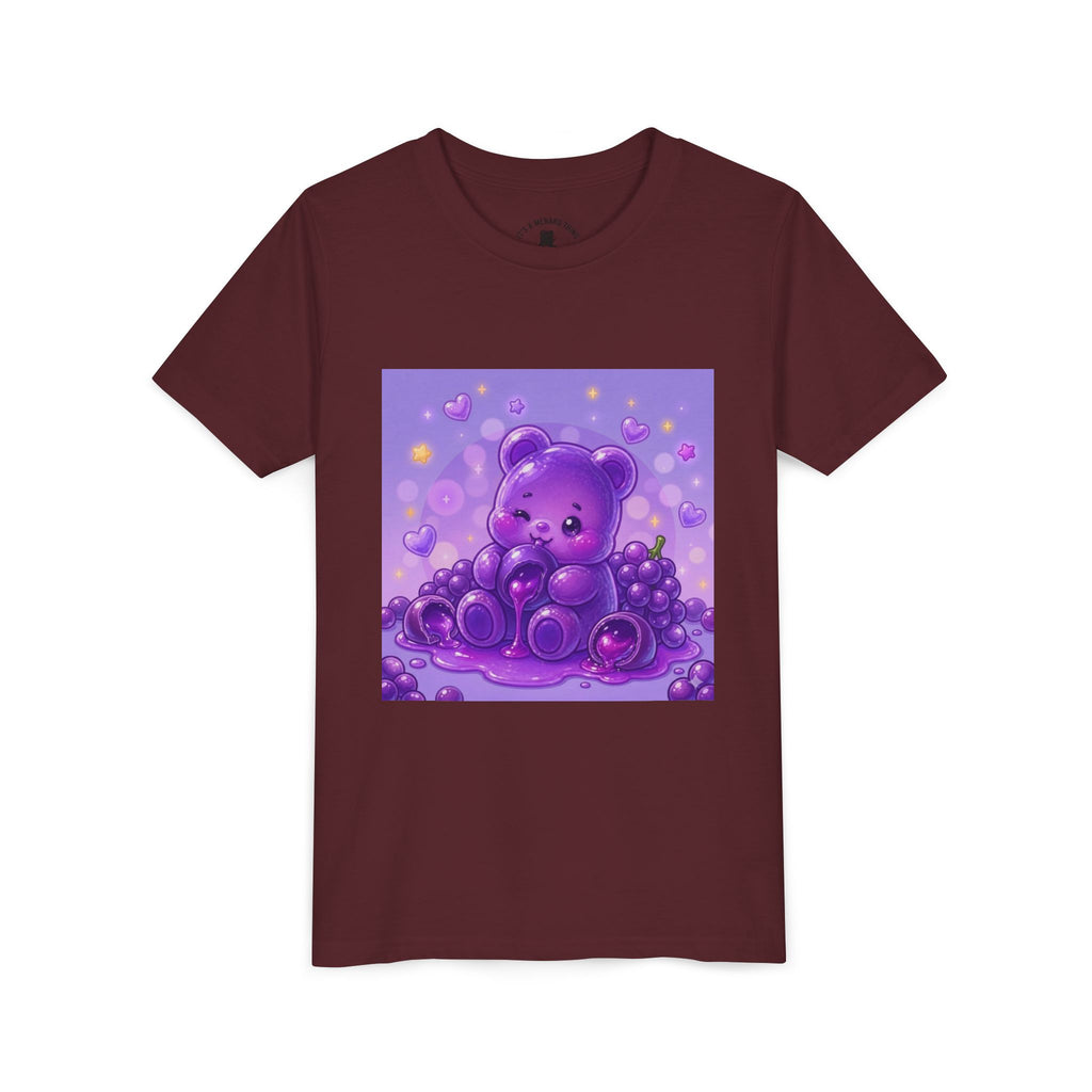 Gooey Grape Gummy Bear Cute Kids Shirt