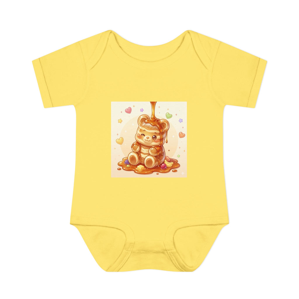 Fluffy Gooey Pancake Gummy Bear Baby Bodysuit — Cute Gummy bear Infant Onesie