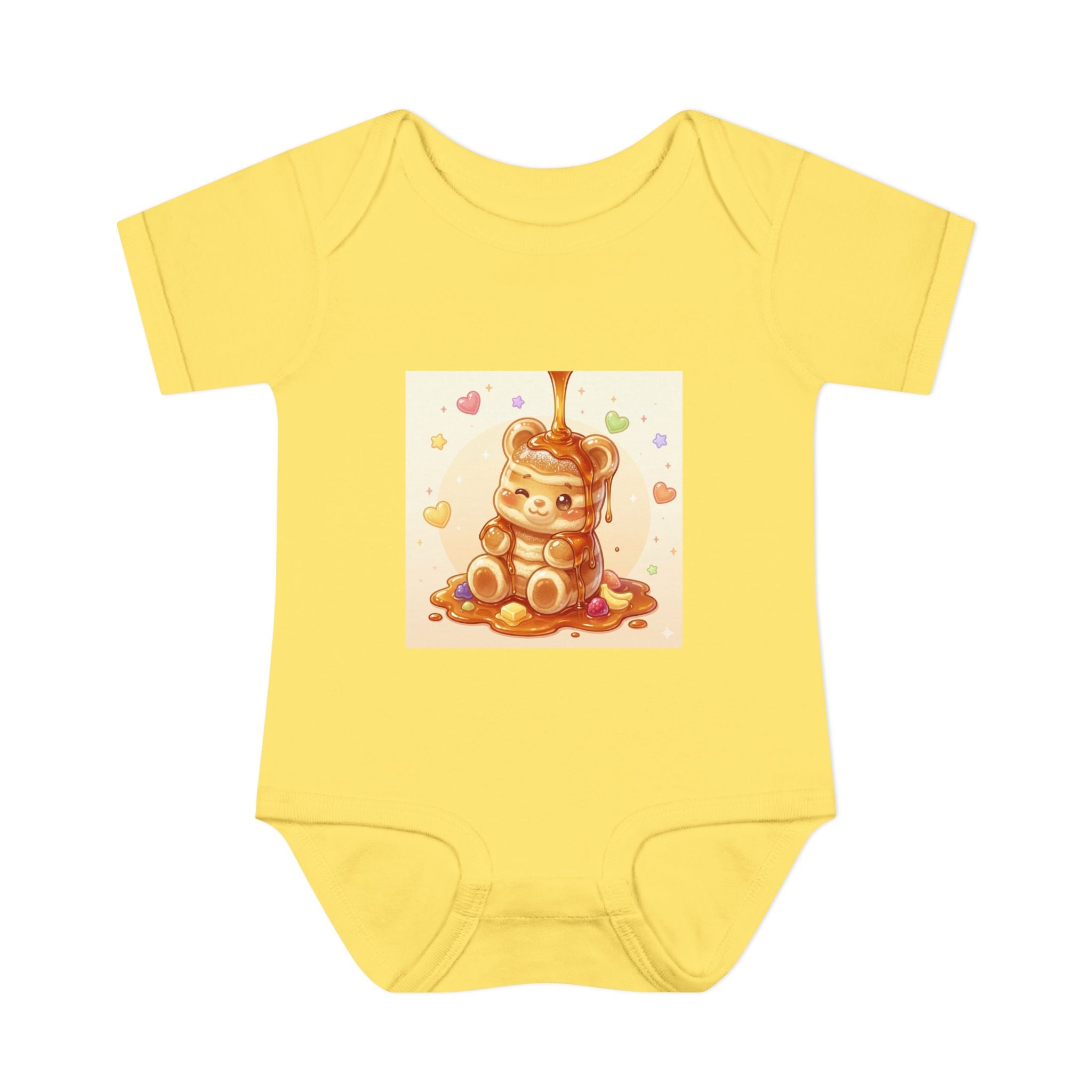 Fluffy Gooey Pancake Gummy Bear Baby Bodysuit — Cute Gummy bear Infant Onesie