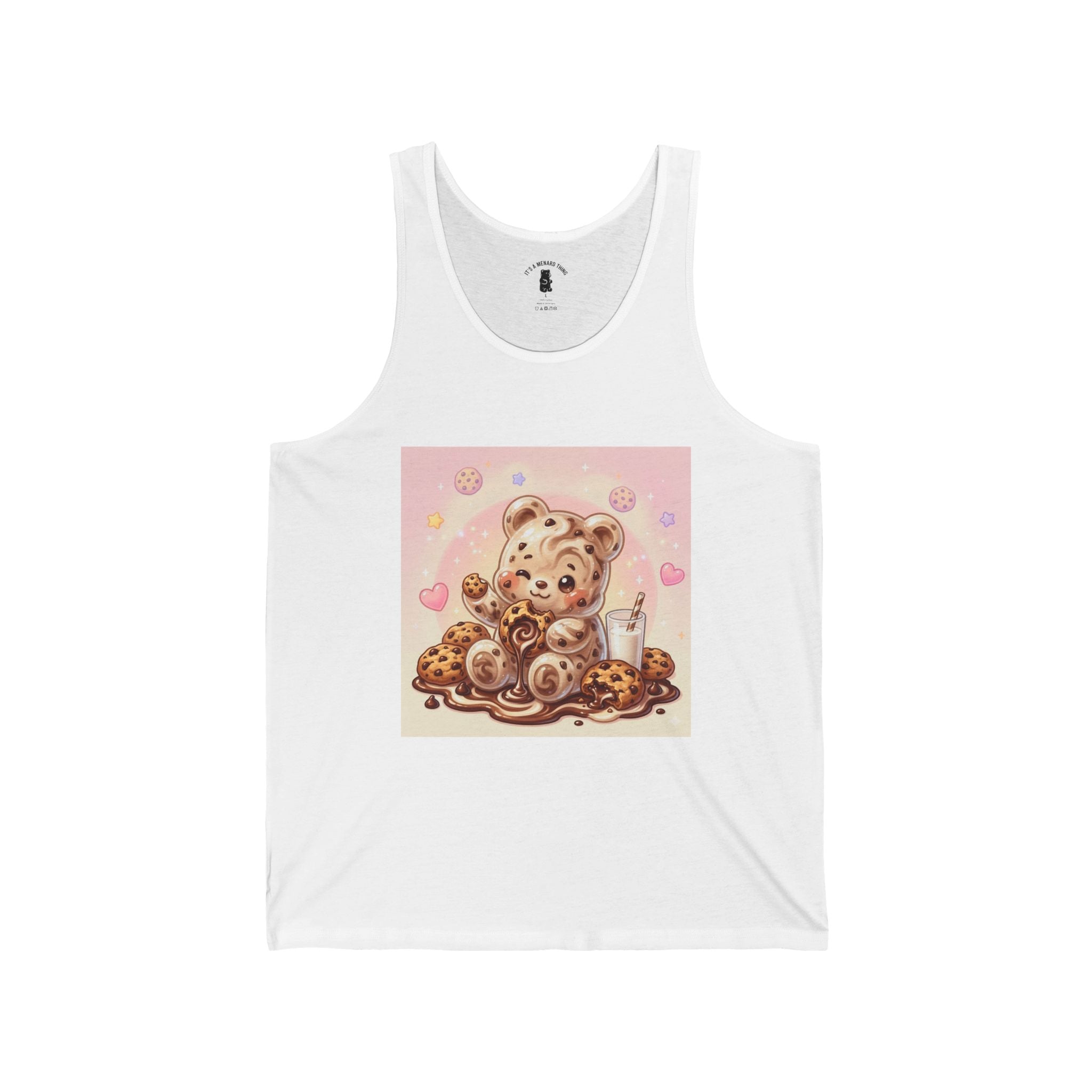 Special Milk & Cookies, Fudge Gooey Gummy Bear — Kawaii Graphic Tank Top