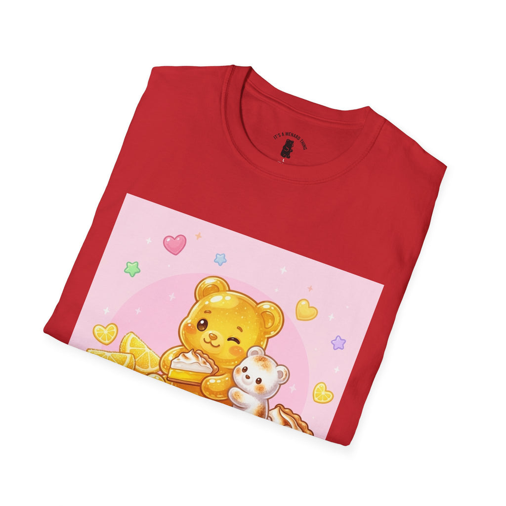 Lemon Margarine Pie & Whipped Cream Gooey Gummy Bear — Kawaii Graphic T-Shirt