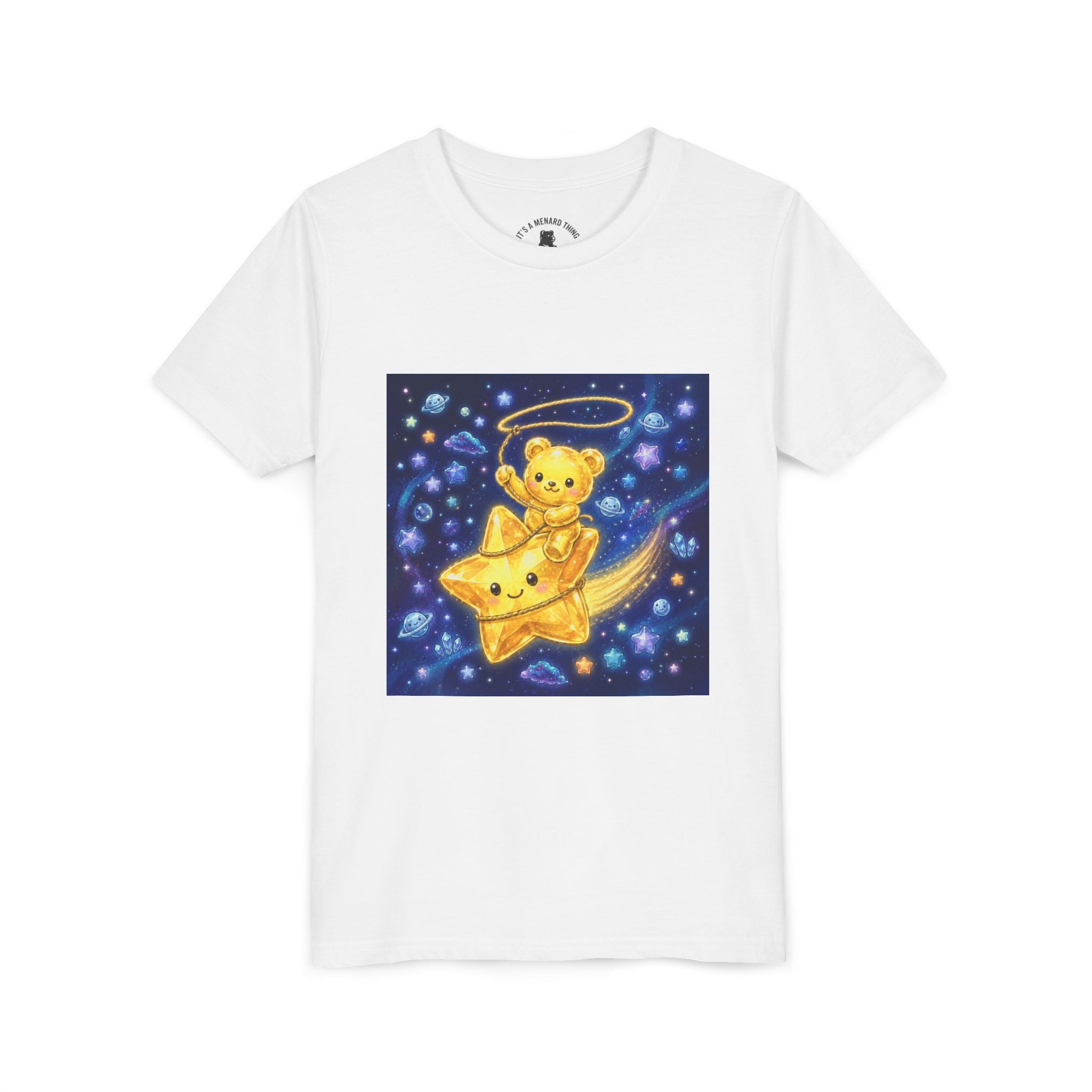 Rodeo, Giddy Up! Starlight Yellow Gooey Crystal Gummy Bear- Graphic T-Shirt