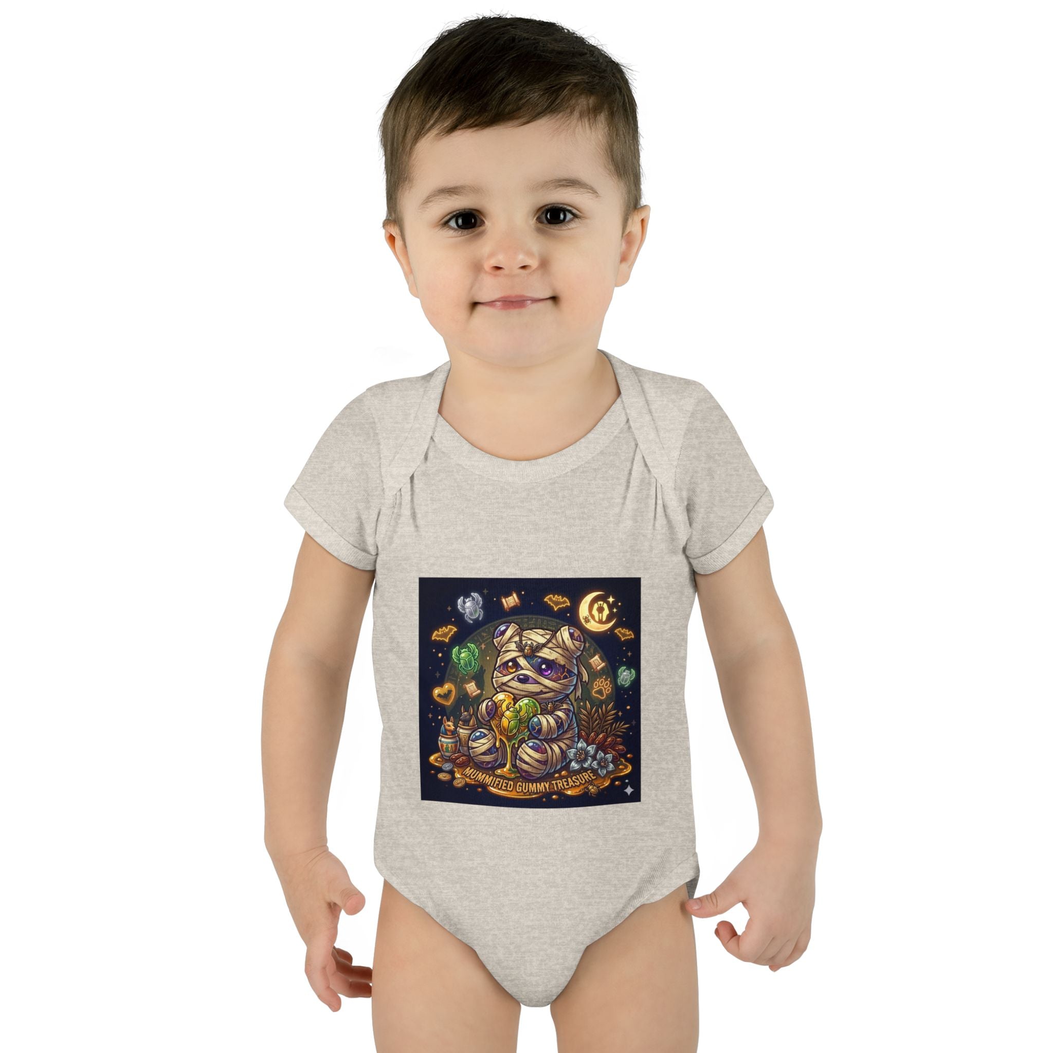 Infant Bodysuit - Cute Gooey Mummy Bear Halloween