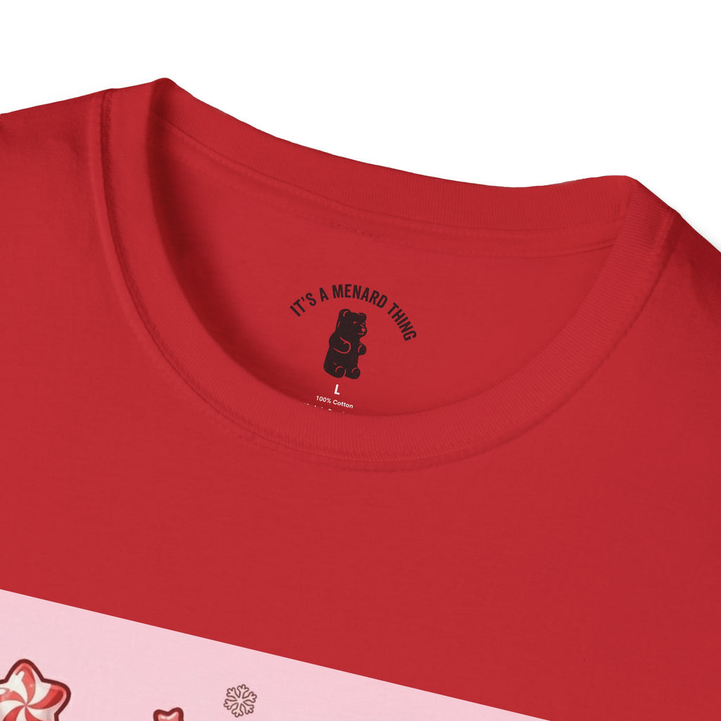 Cute Hot Chocolate and Peppermint stick Gooey Gummy Bear — Kawaii Graphic Tee