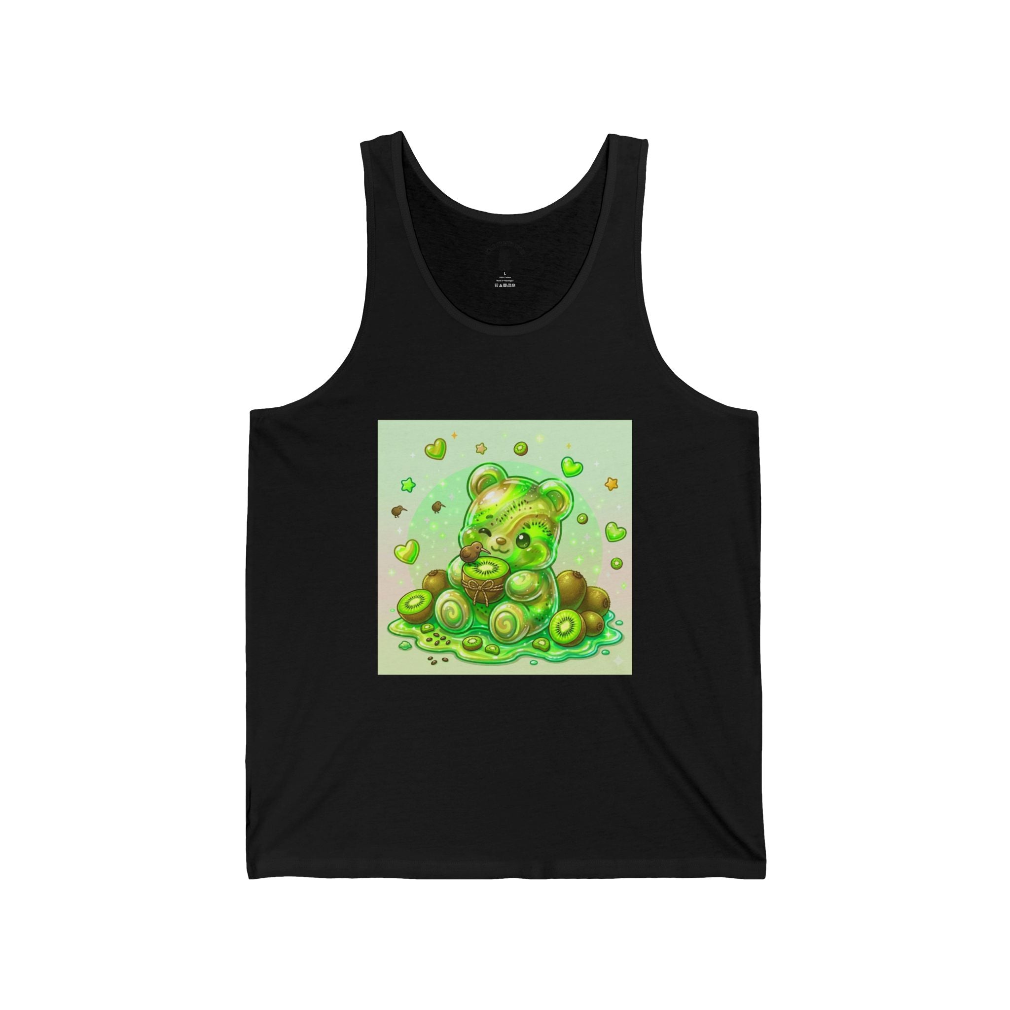 Ripe Juicey Kiwi, Green Gooey Gummy Bear — Kawaii Graphic Tank