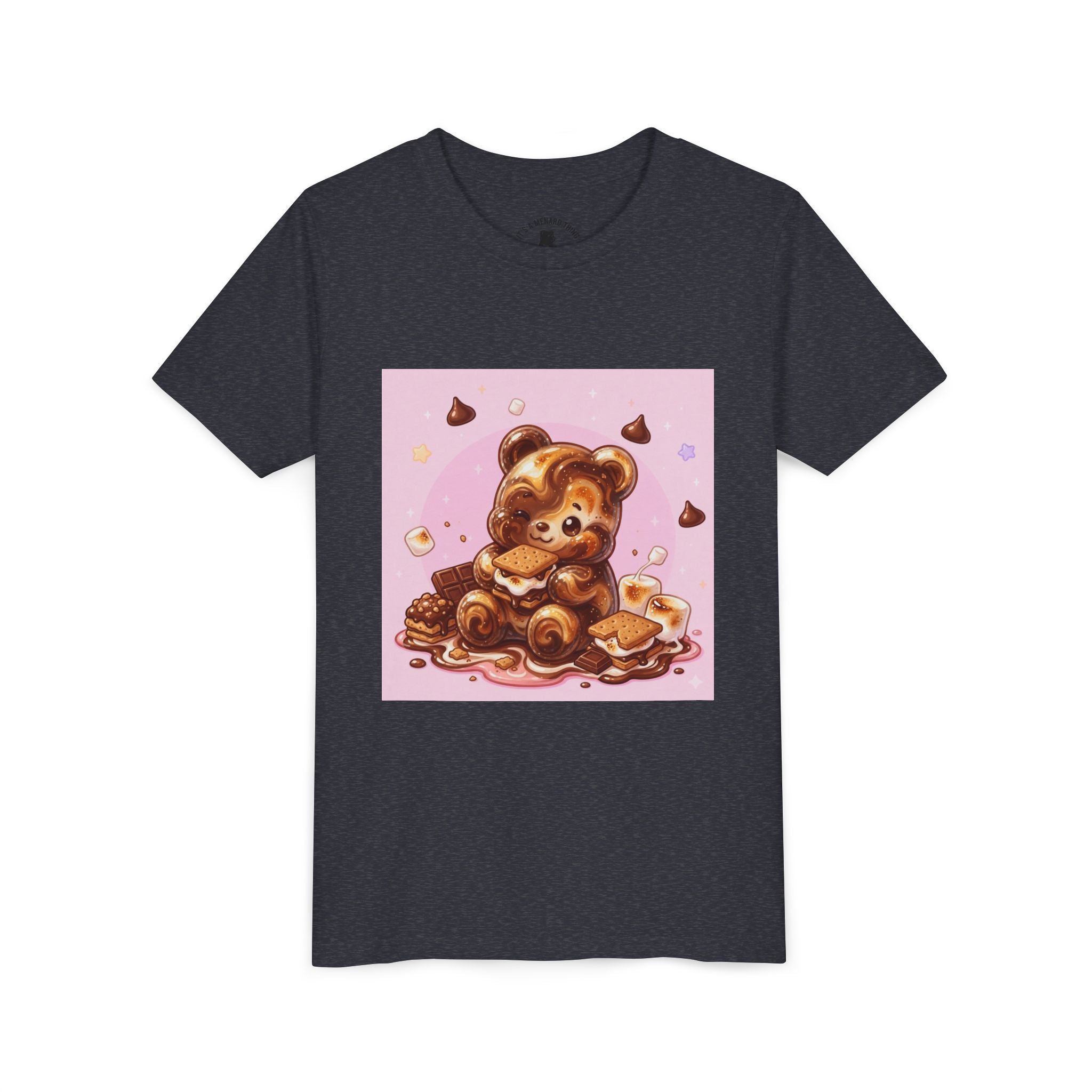 Chocolate, Marshmello S'more Gooey Fudge Gummy Bear Dessert Graphic Tee
