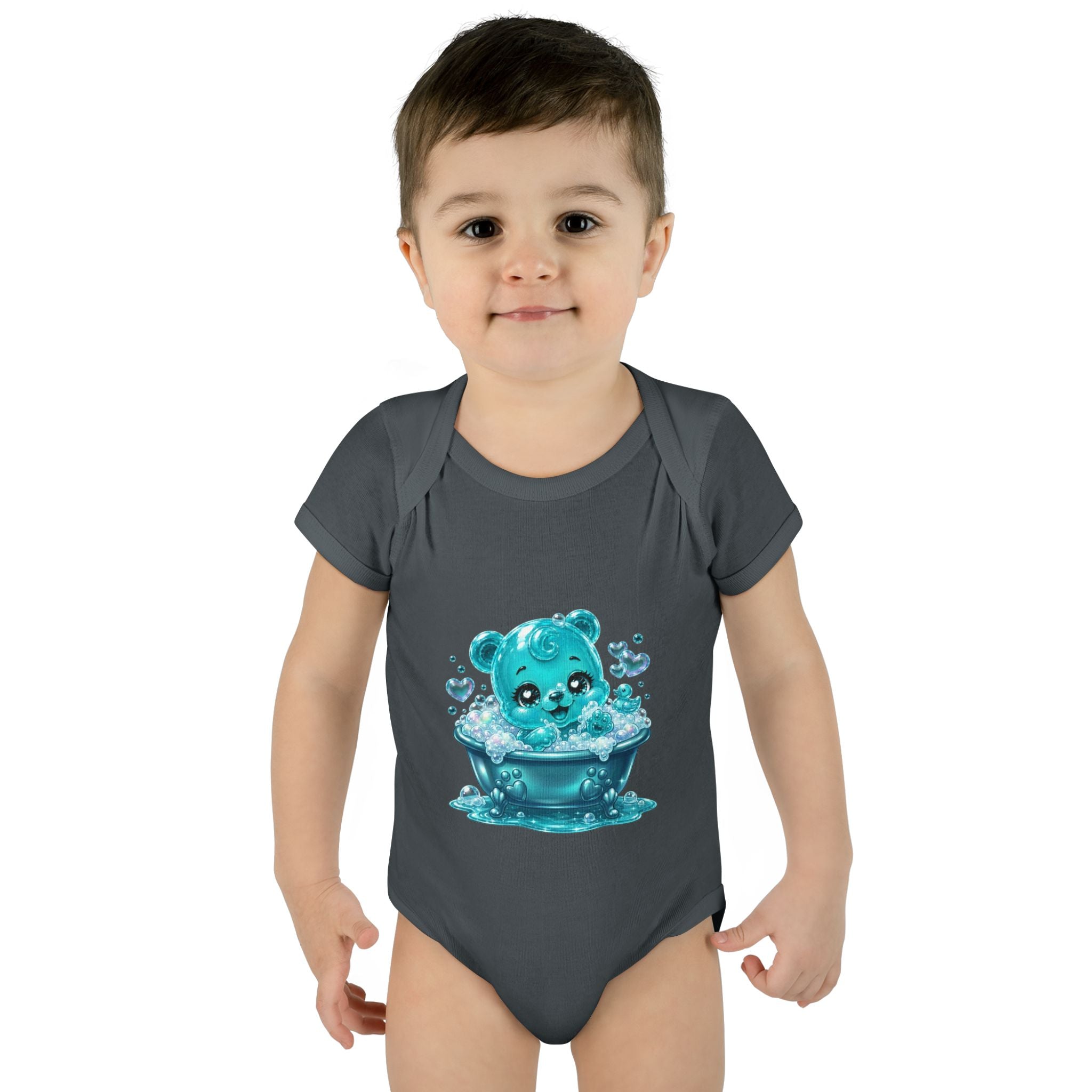 Adorable Bubble Bath Oozy Baby Gummy Bear Cutie Addition- Graphic Onesie