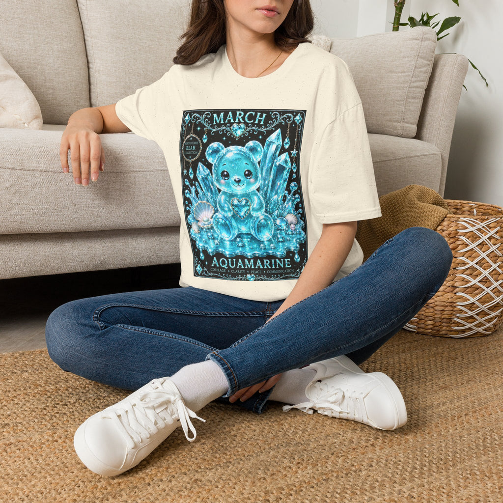 March Aquamarine Birthstone Oozy Bear Friend Special Addition- Graphic Shirt