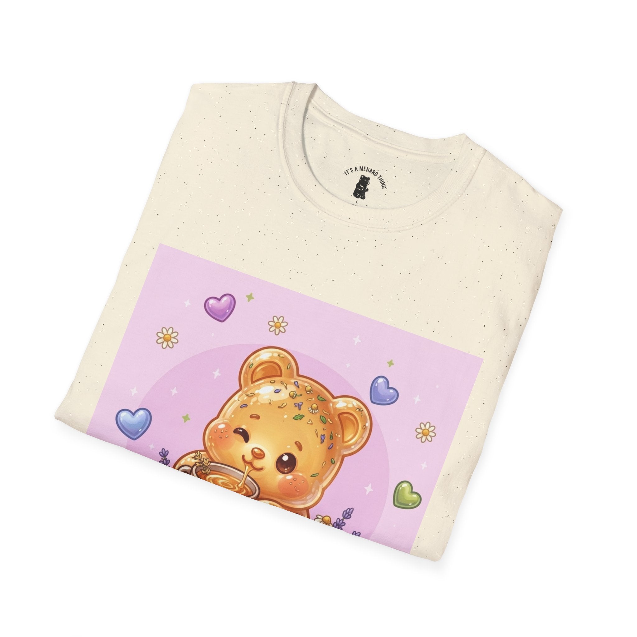 Cute Honey Herbal Tea Gooey Gummy Bear — Kawaii Graphic T-Shirt