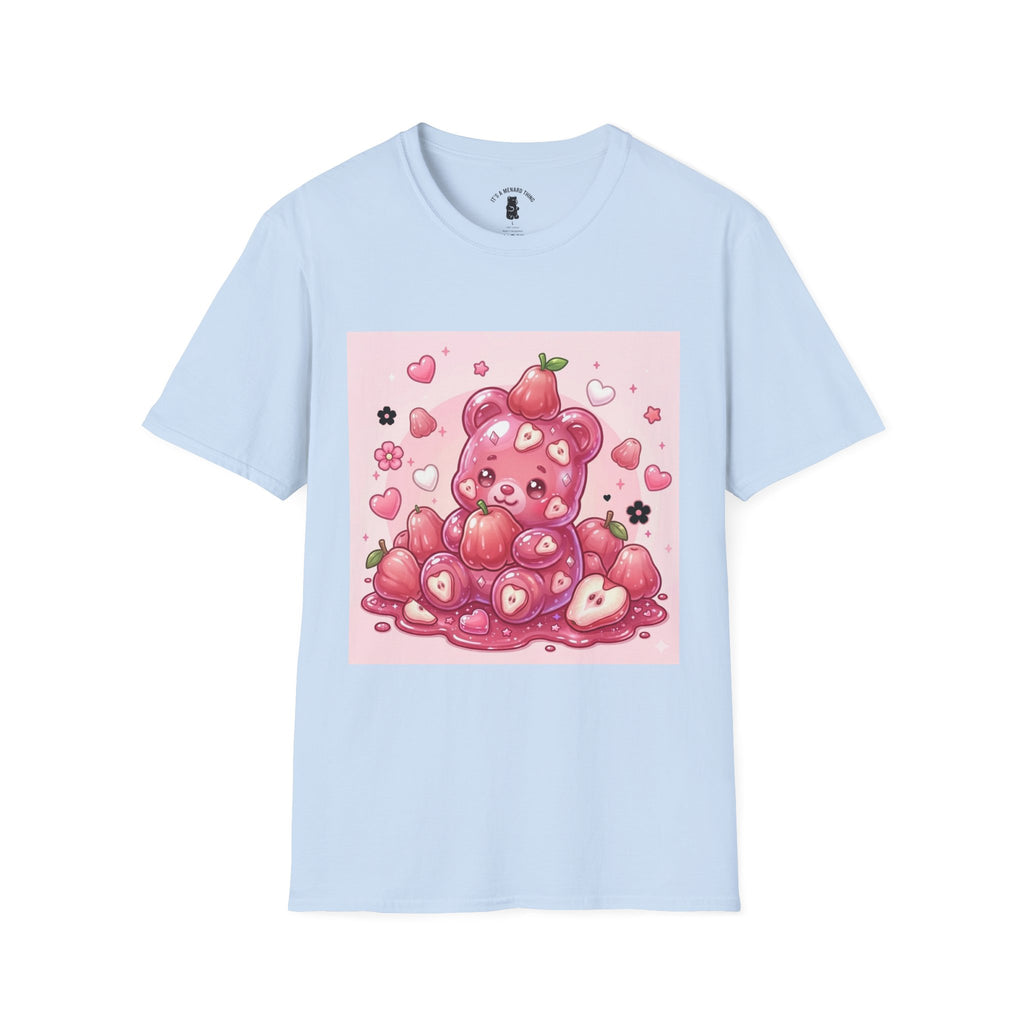 Beautiful Pink Rose Bell Apple, Exotic Oozy Gummy Bear — Cute Graphic Shirt