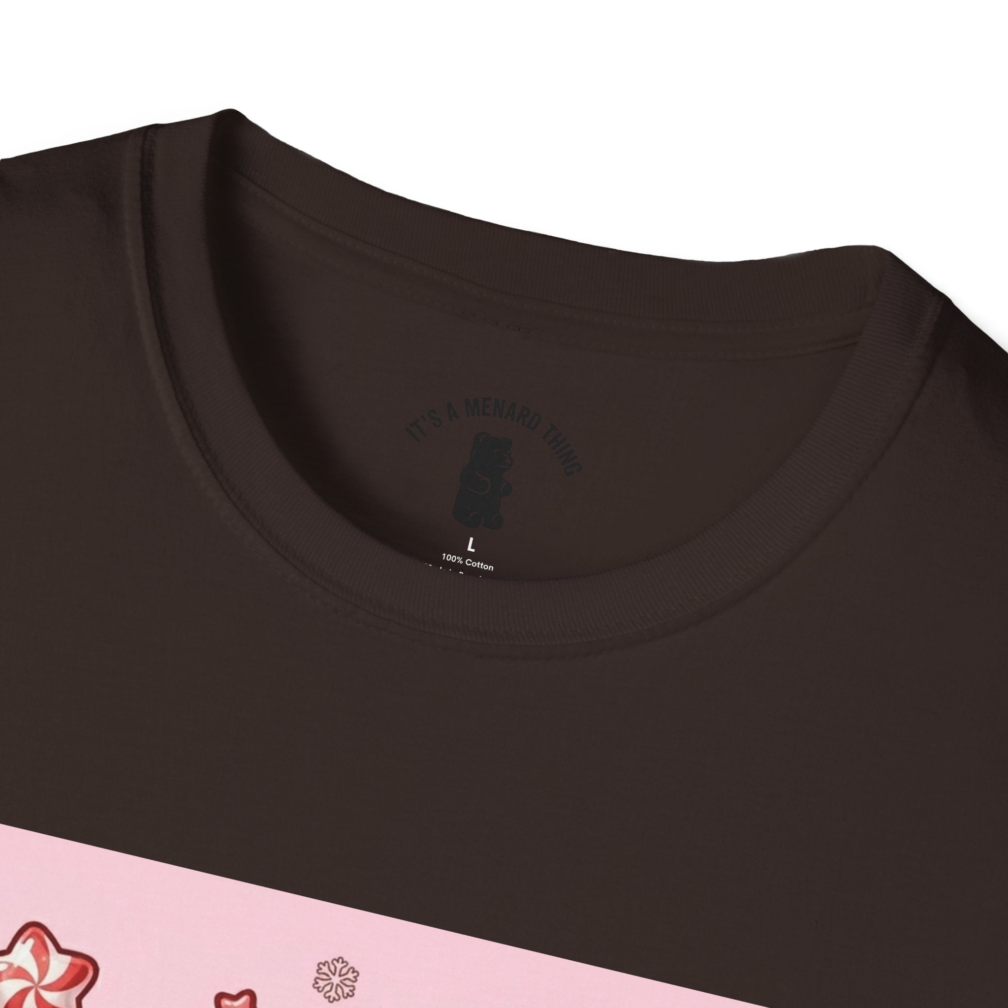 Cute Hot Chocolate and Peppermint stick Gooey Gummy Bear — Kawaii Graphic Tee
