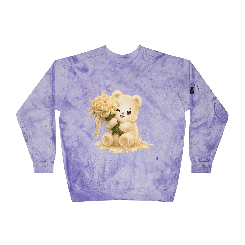 Cream Dream Chrysanthemum Blood, White Oozy Bear Gummies- Graphic Tie-Dye
