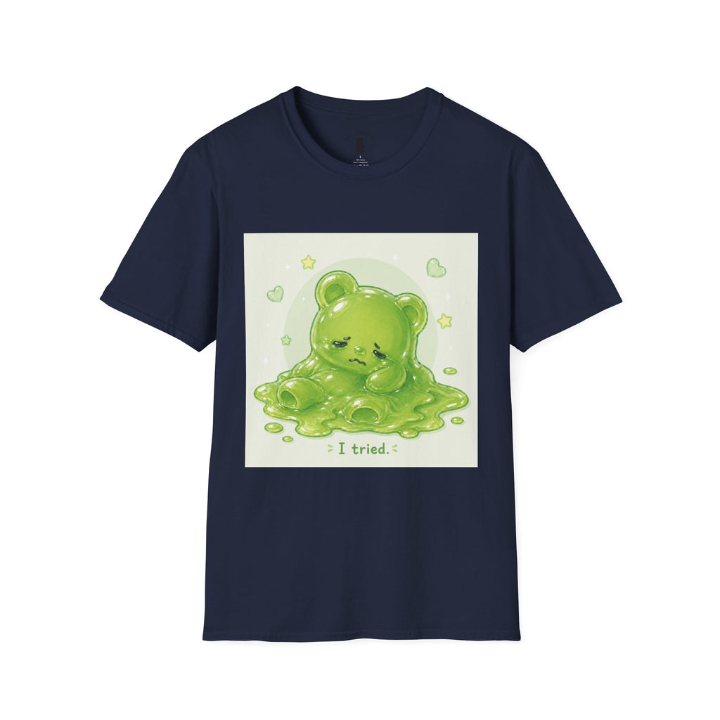 "I Tried." Green Gooey Gummy Bear- Graphic Tee