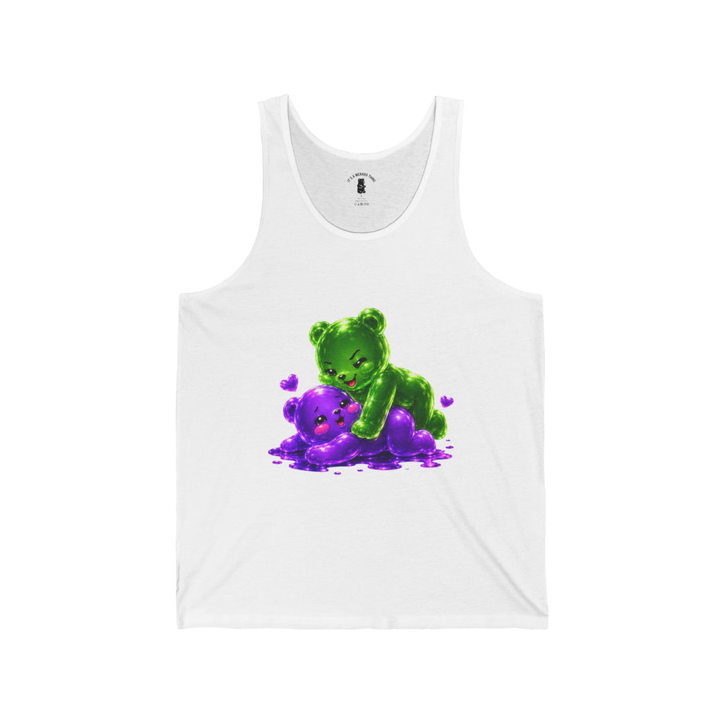 Wrestling Around, Oozy Bear Couple Gummies Special Addition- Graphic Tank Top (Adults Only!)