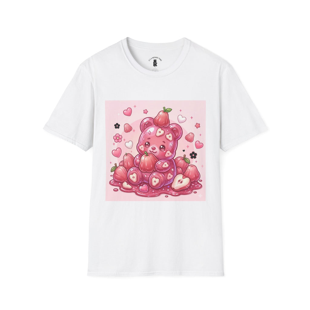 Beautiful Pink Rose Bell Apple, Exotic Oozy Gummy Bear — Cute Graphic Shirt