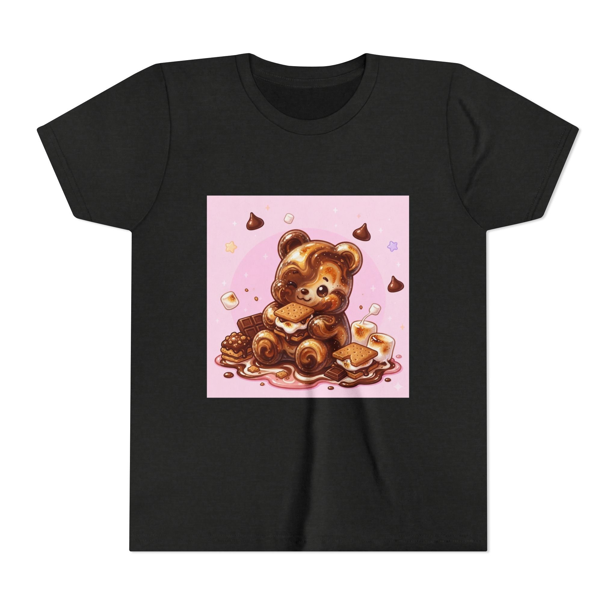 Chocolate, Marshmello S'more Gooey Fudge Gummy Bear Dessert Graphic Tee