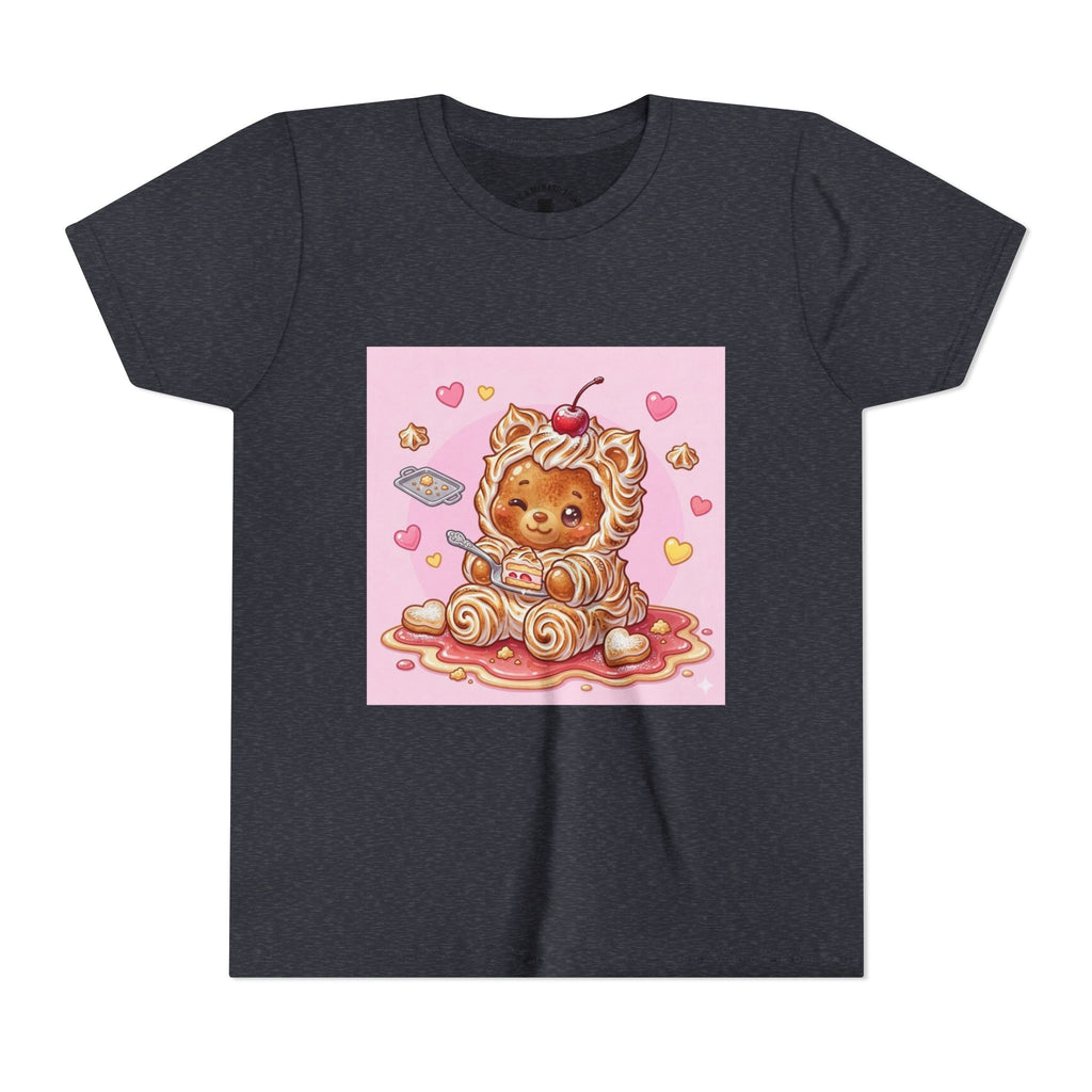 Kawaii Baked Alaska Dessert Gooey Gummy Bear- Kids Tee
