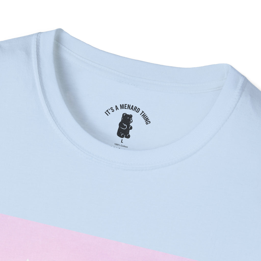 Cute Blue Iced Milkshake, Gooey Gummy Bear — Pastel Kawaii Graphic Tee
