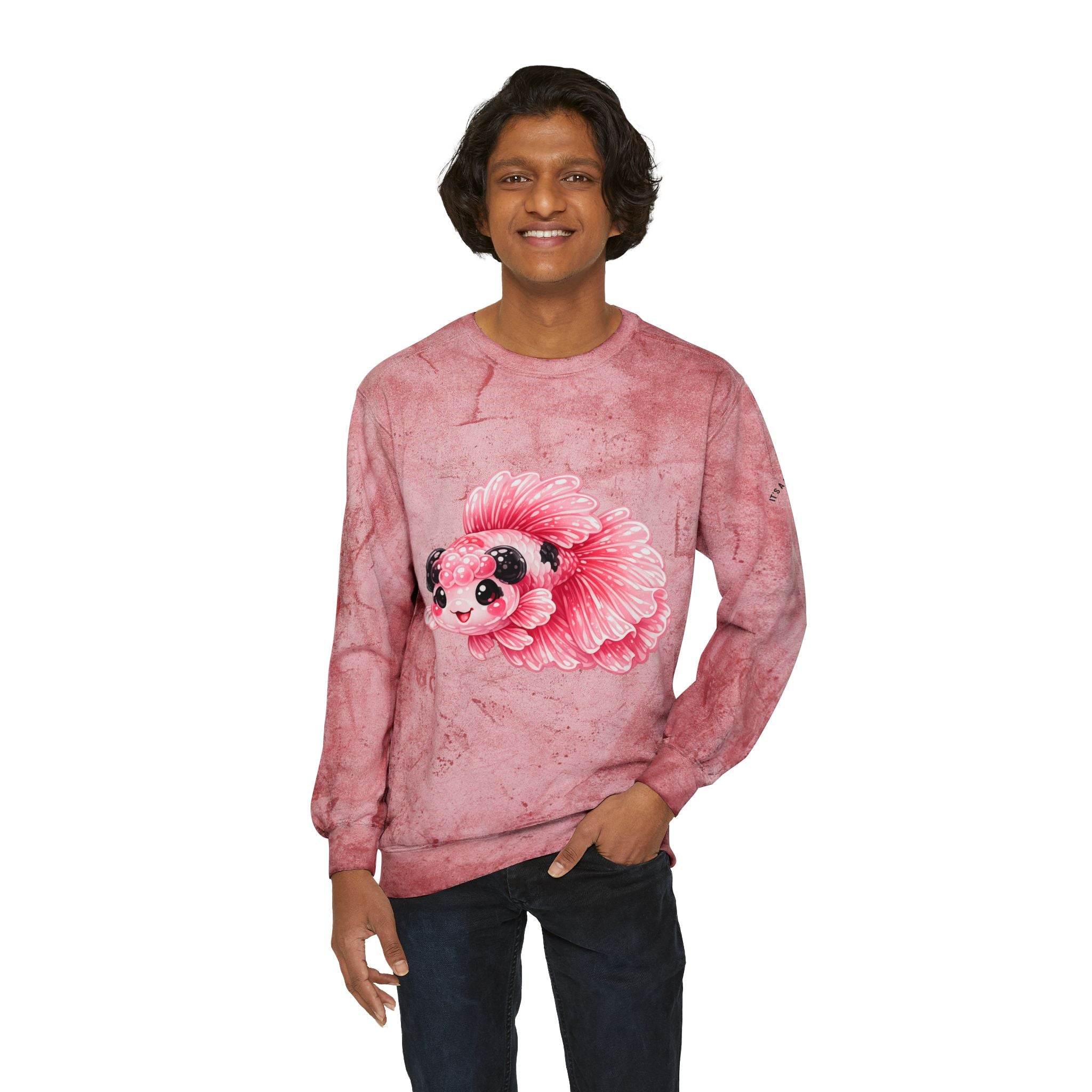 Pink Betta Fish Special Addition graphic Sweatshirt