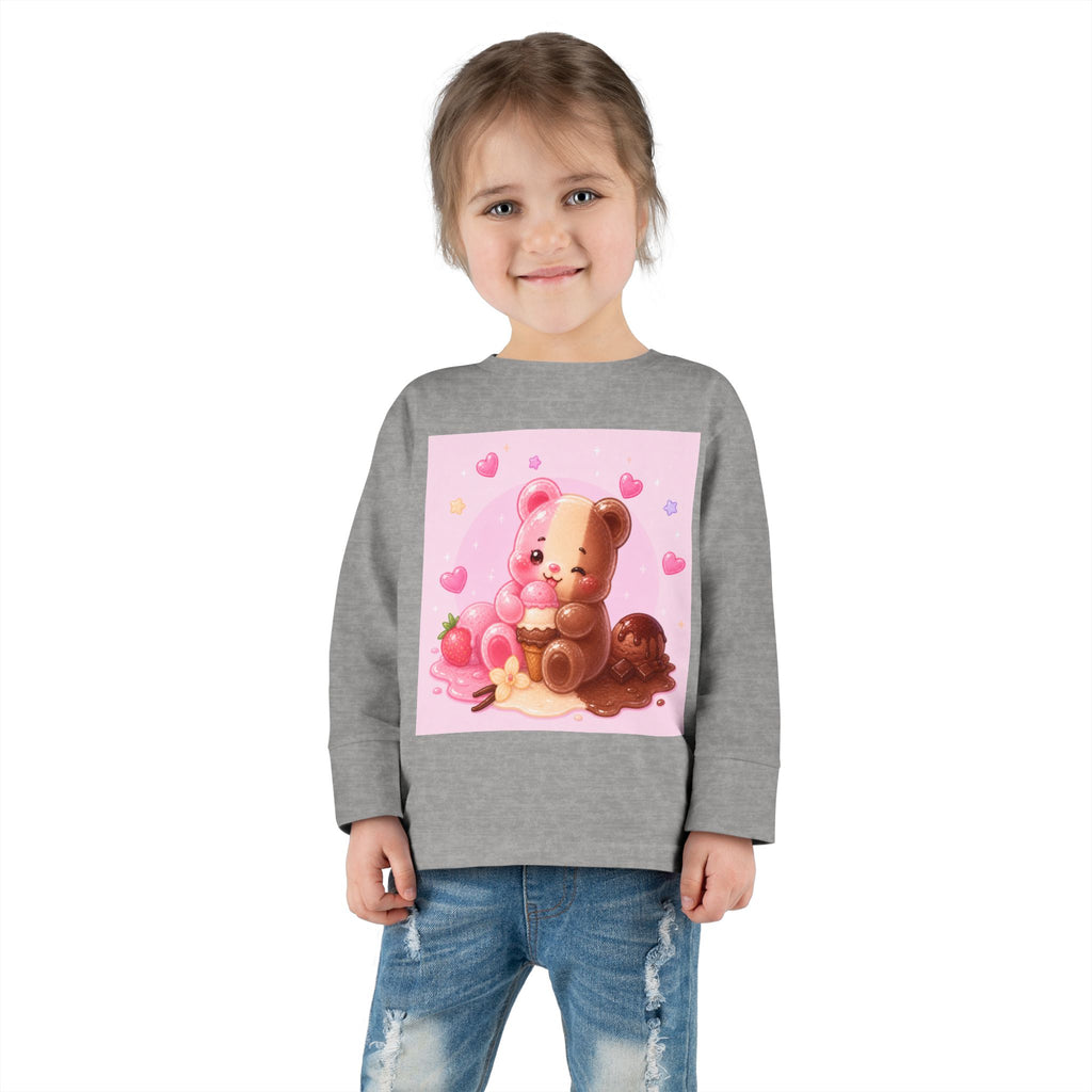 Neapolitan Ice Cream Special, Oozy Bear Gummy Friend- Kids Long Sleeve Shirt