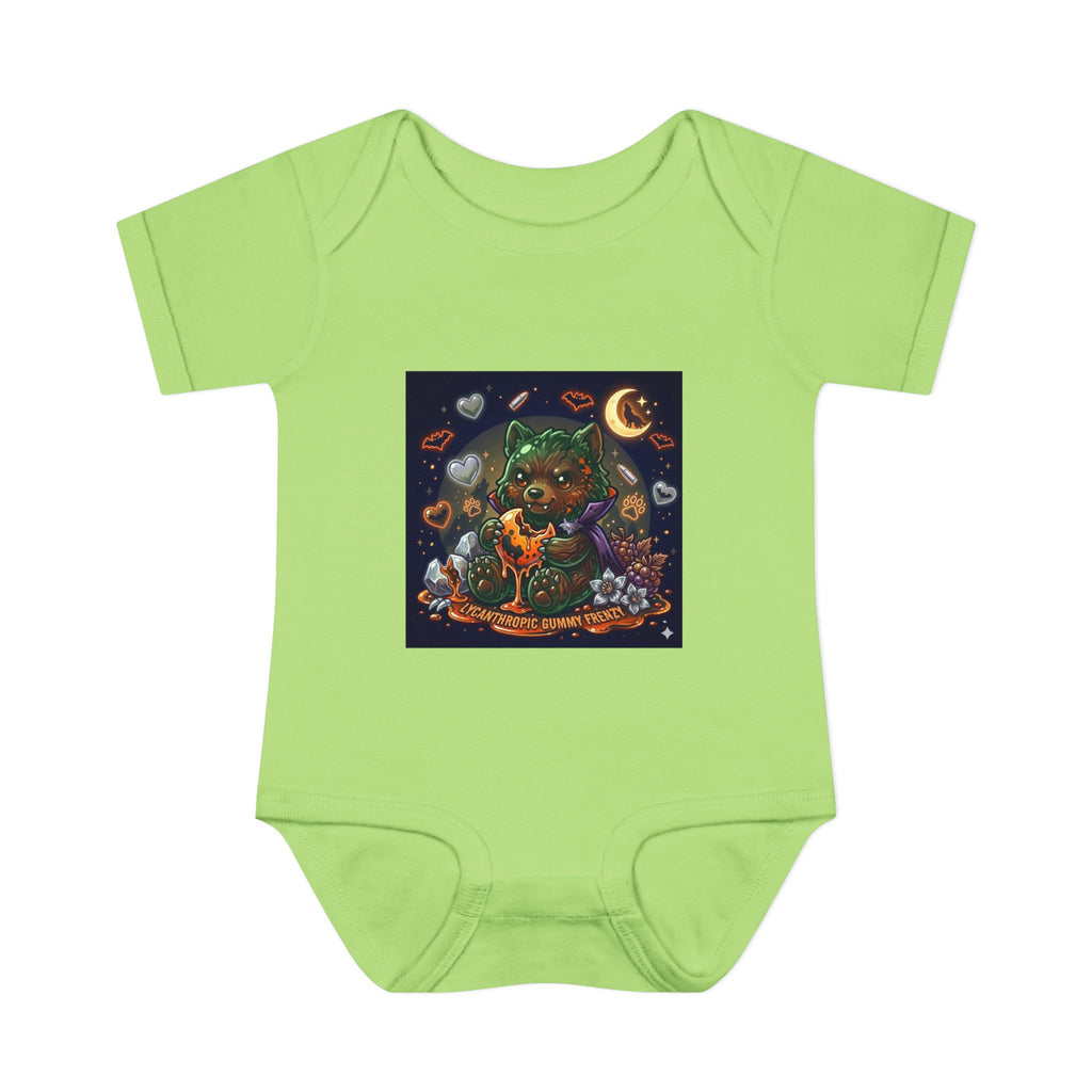 Baby Bodysuit — Cute Halloween Werewolf Gooey Bear