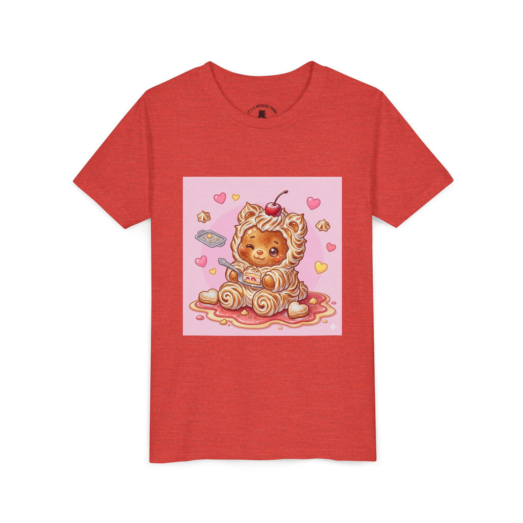 Kawaii Baked Alaska Dessert Gooey Gummy Bear- Kids Tee