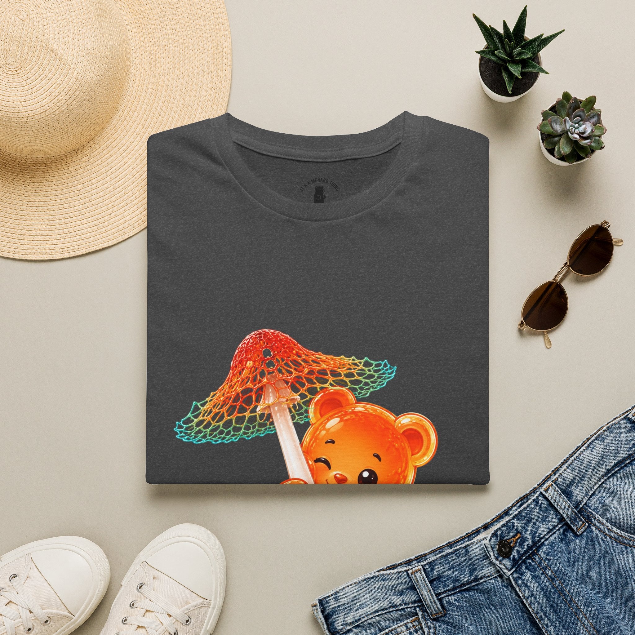 Rare Orange and Green Mushroom, Oozy Bear Gummy Friend Special- Graphic Shirt