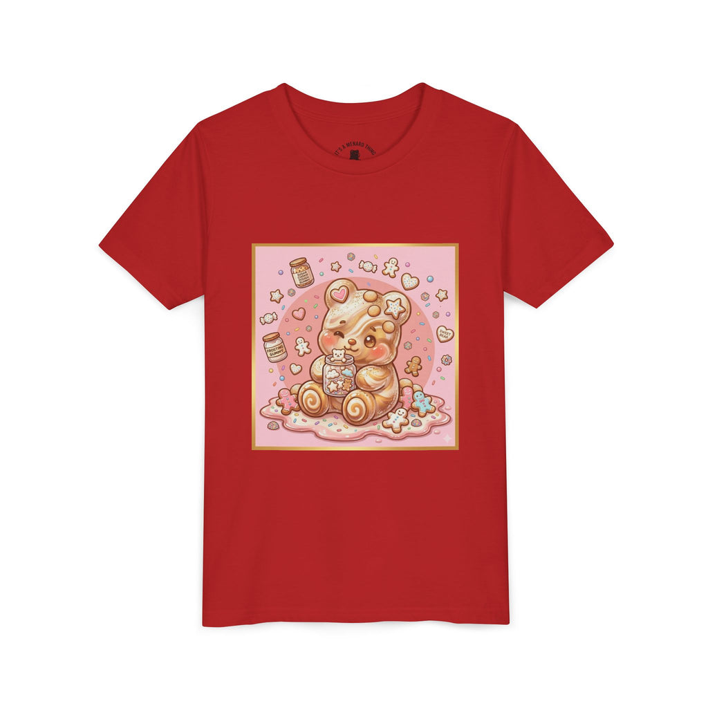 Sugar Frosted Holiday Cookie Gooey Gummy Bear Youth T-Shirt