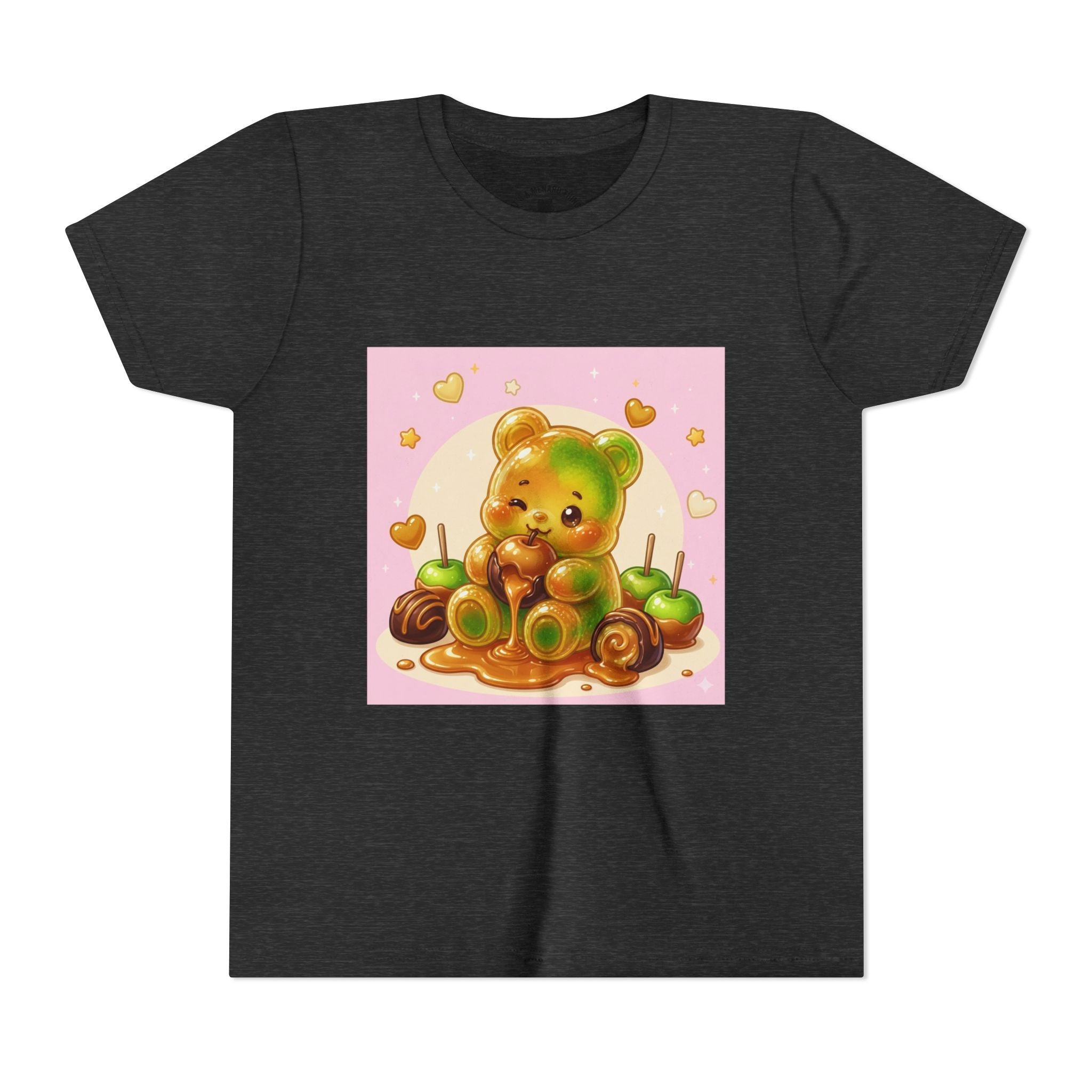 Caramel Apple Gooey Gummy Bear Graphic Kids T-Shirt