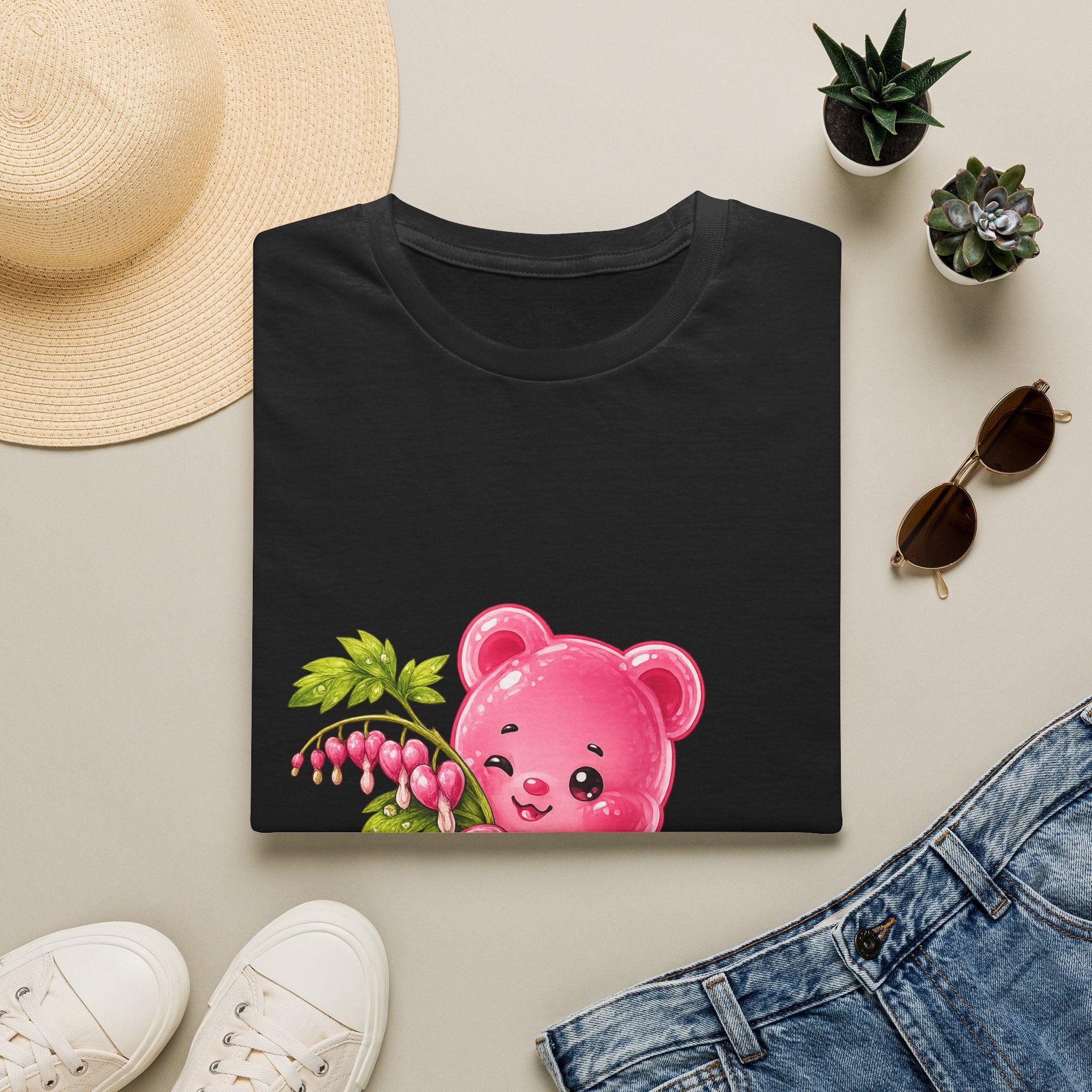 Praising Bleeding Hearts, Pink Oozy Bear Gummy Special- Graphic Shirt